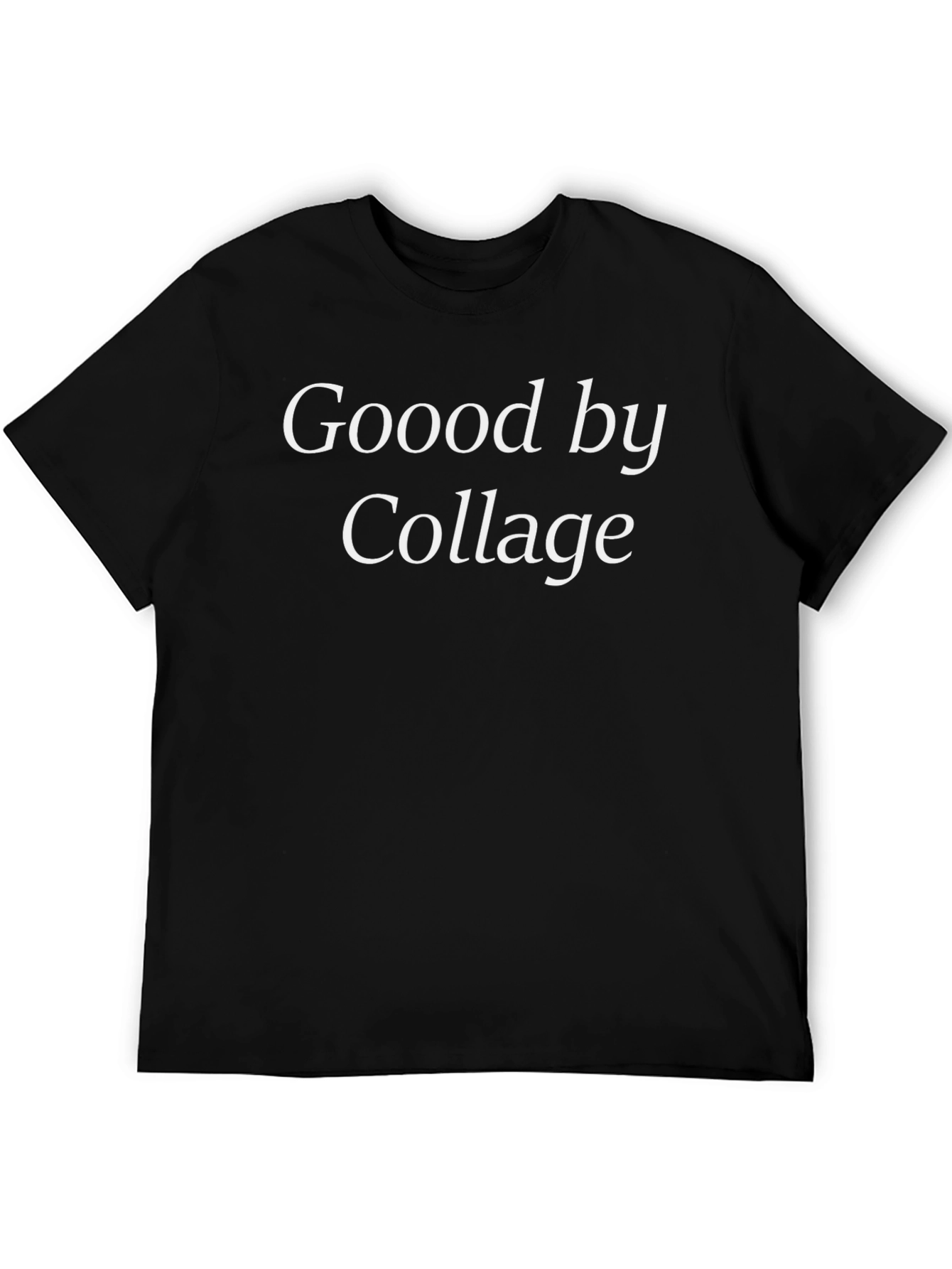 Black Goodbye Collage T-Shirt, Graduation Tee view 5