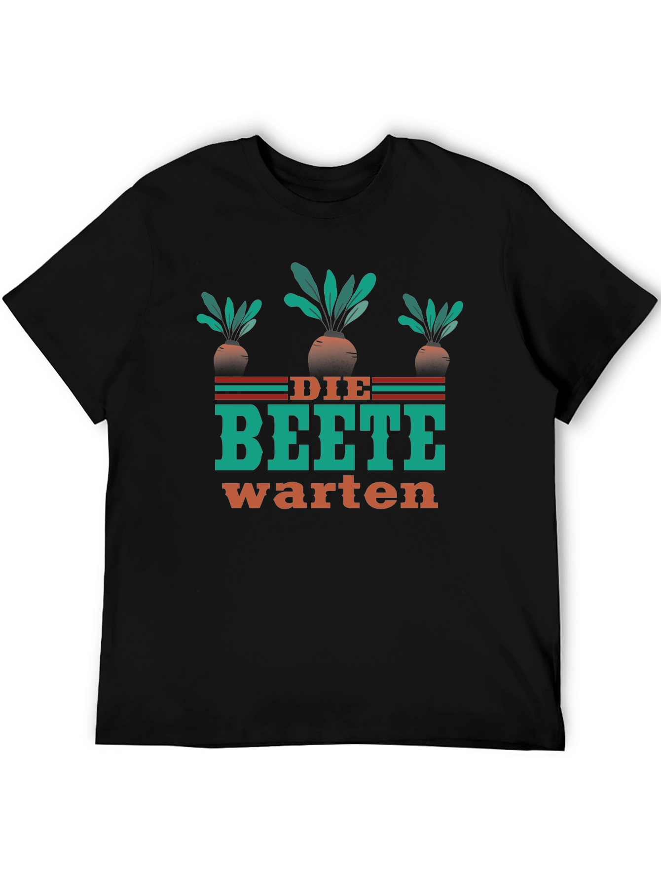 Black Die Beete Warten Graphic T-Shirt view 5