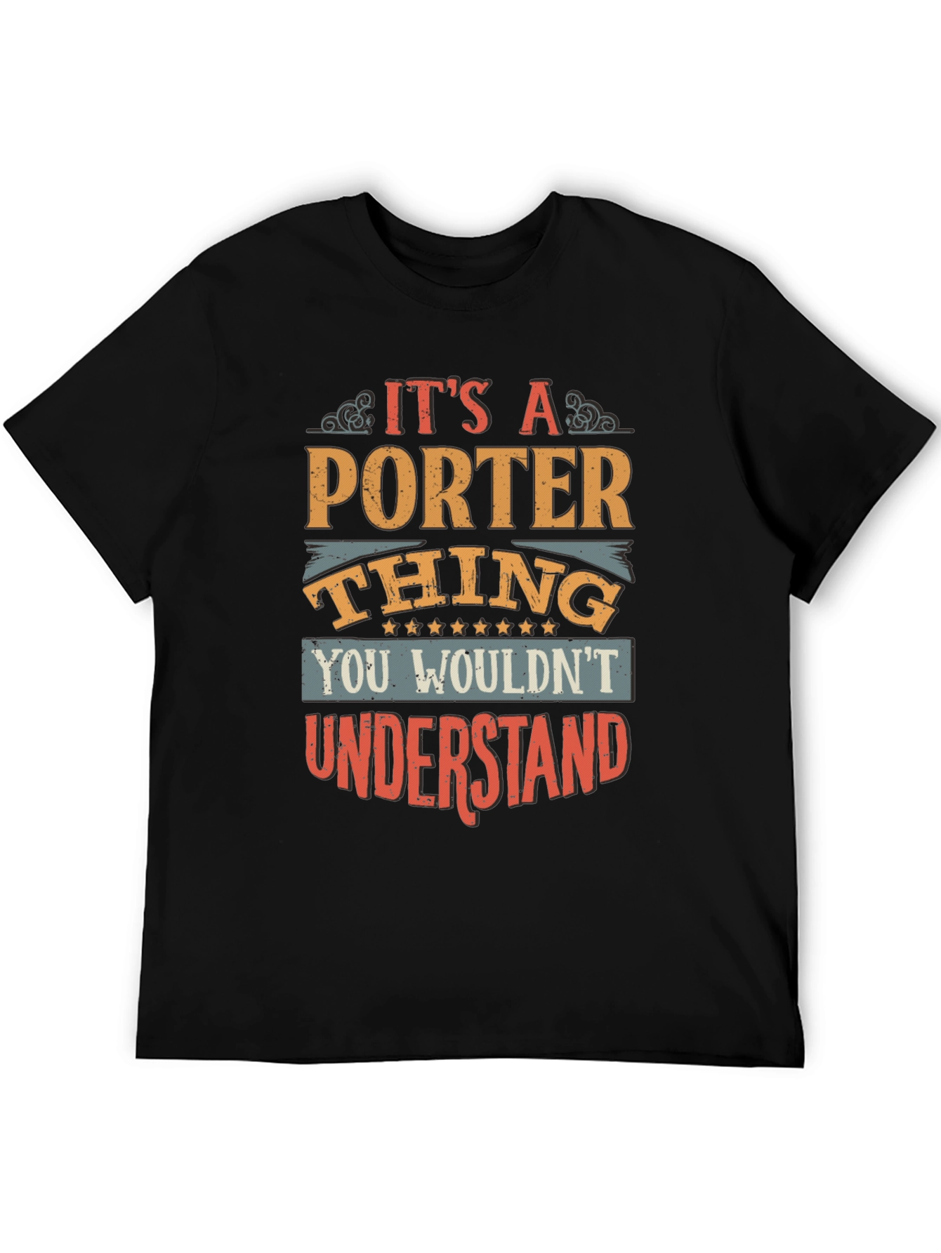 Black It's A Porter Thing - Graphic T-Shirt view 5
