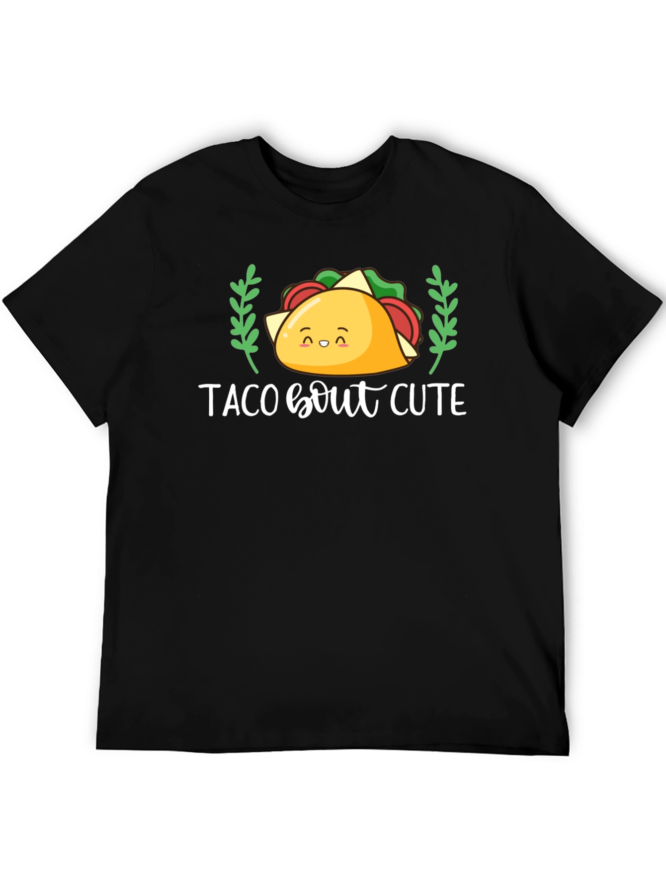 Black Taco Bout Cute T-Shirt - Funny Foodie Tee view 5