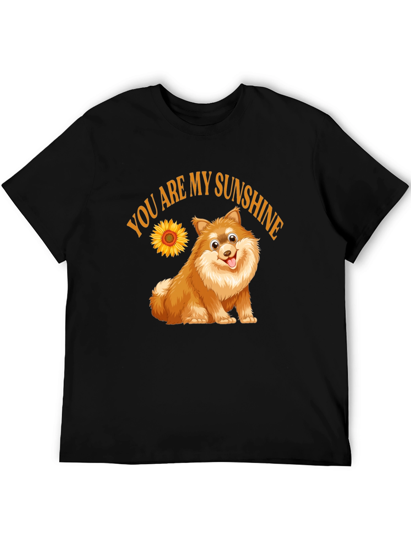 Black You Are My Sunshine Pomeranian Dog T-Shirt view 5