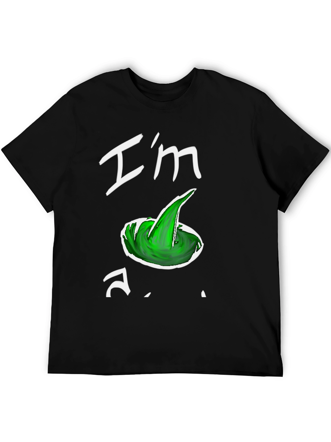 Black I'm a Wizard Hat Graphic T-Shirt view 5