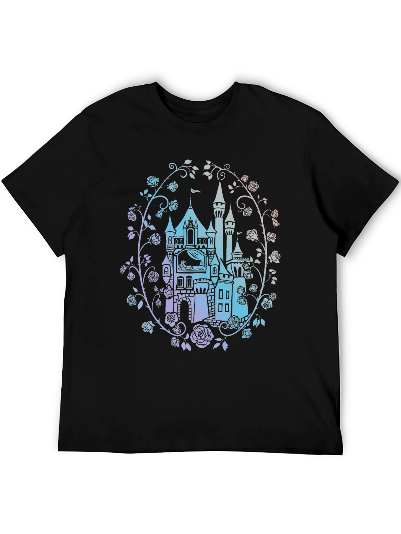 Black Enchanted Castle Black T-Shirt view 5