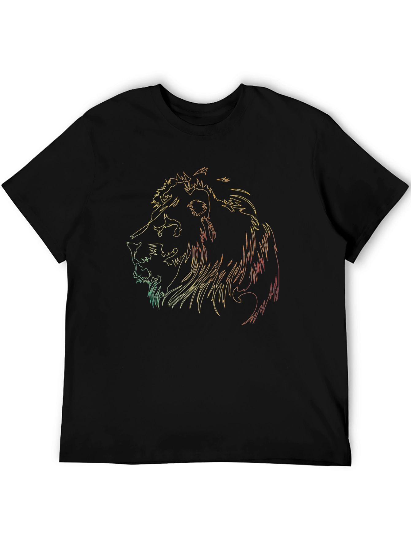 Black Lion Graphic Tee - Cool Reggae Design view 5