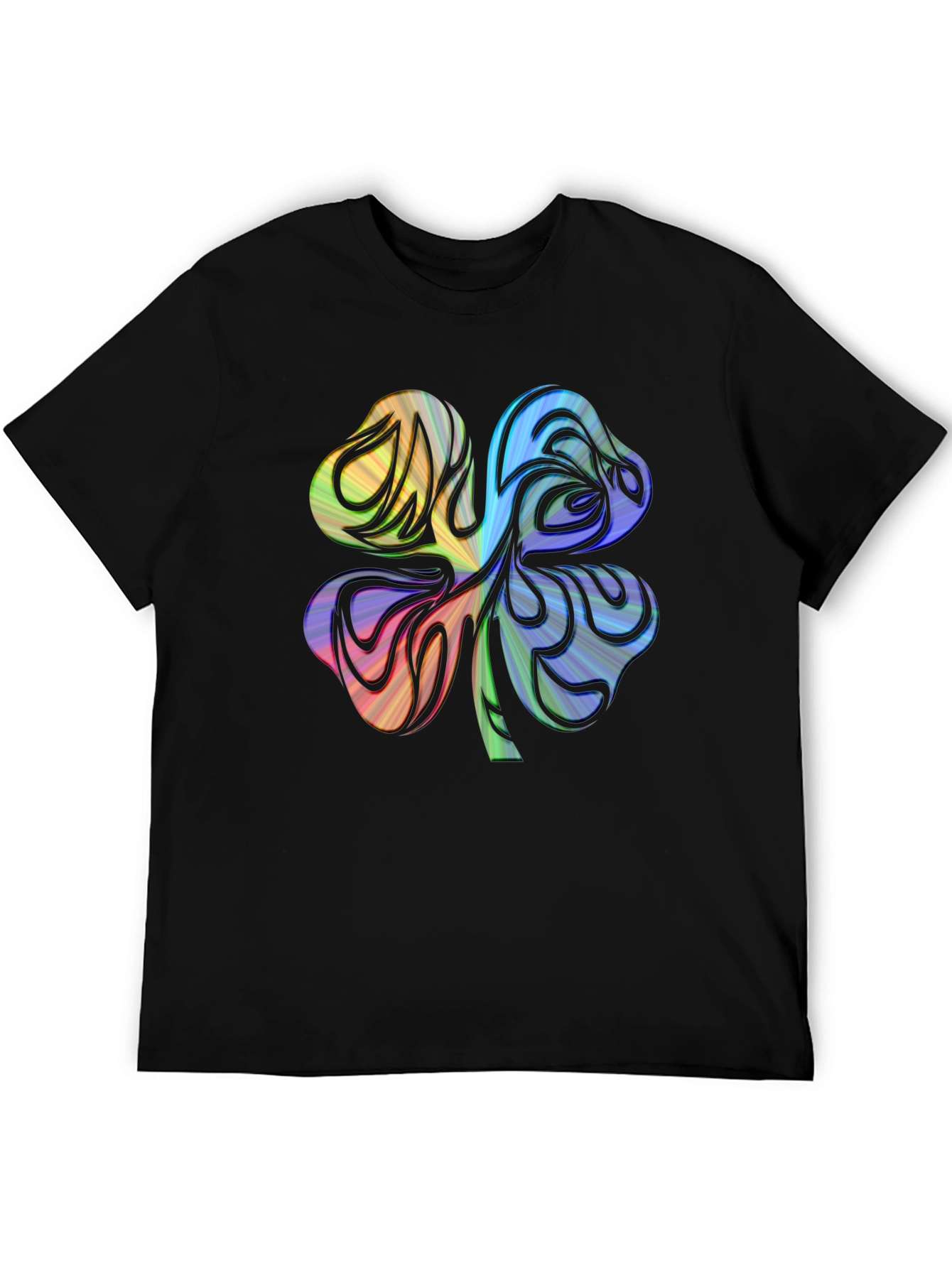 Rainbow Shamrock Graphic Tee - Unisex - 5