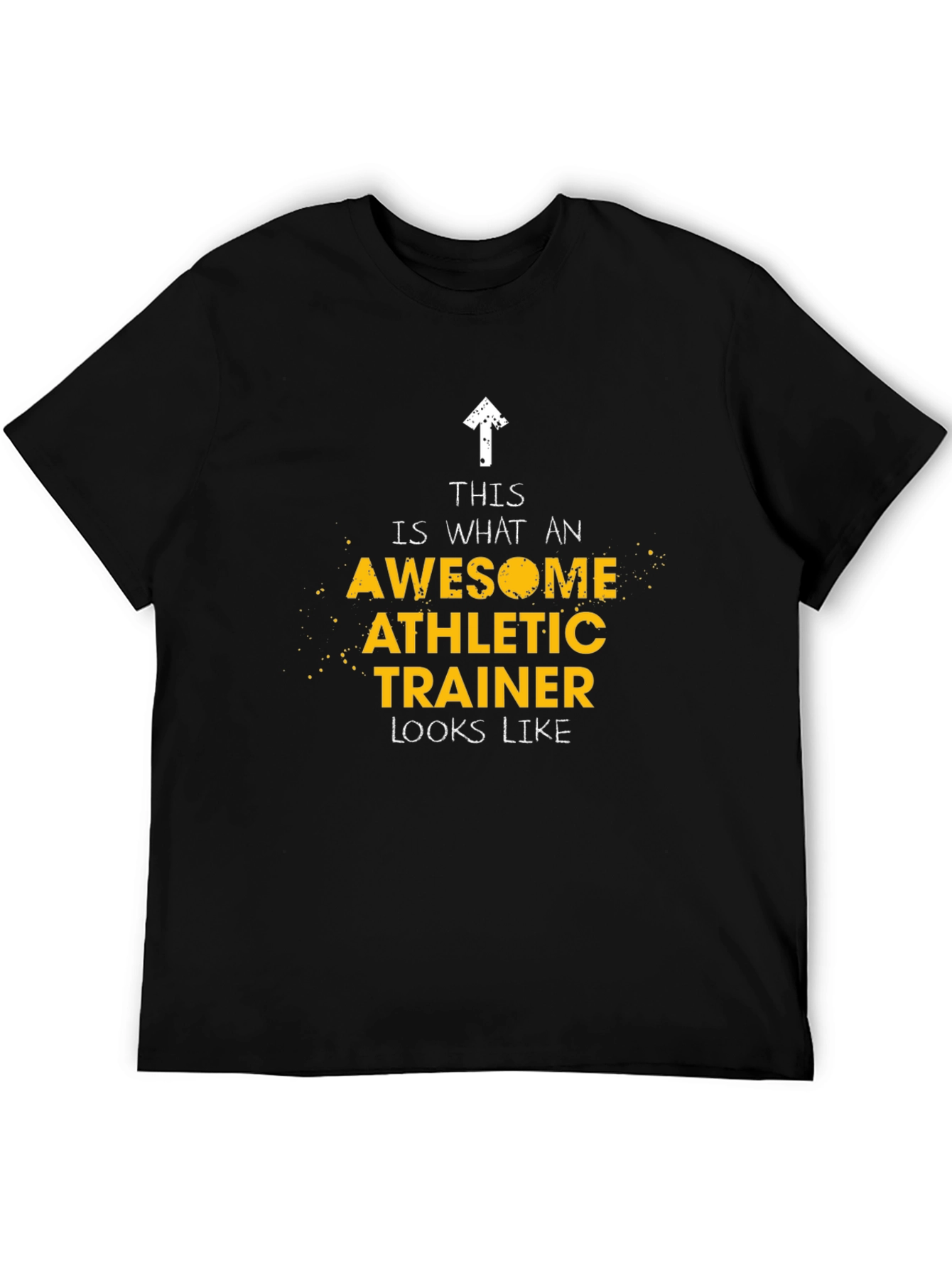Black Awesome Athletic Trainer T-Shirt view 5