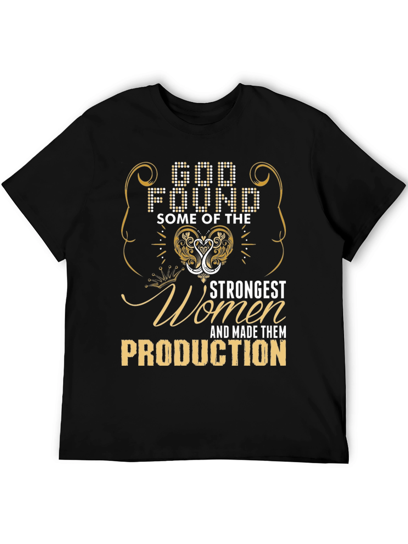 Black Strong Women in Production T-Shirt view 5