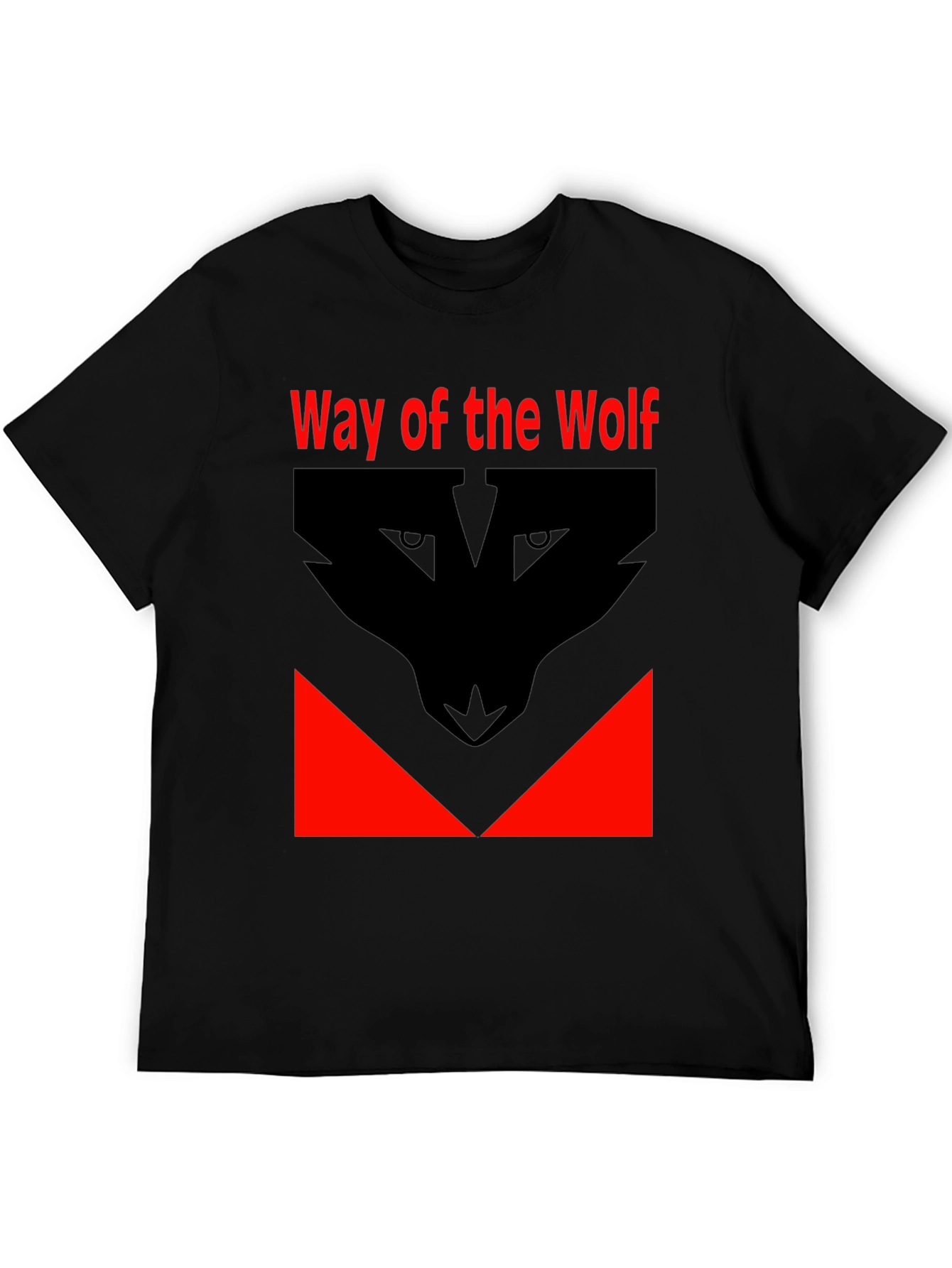 Black Way of the Wolf Graphic Tee - Black T-Shirt view 5