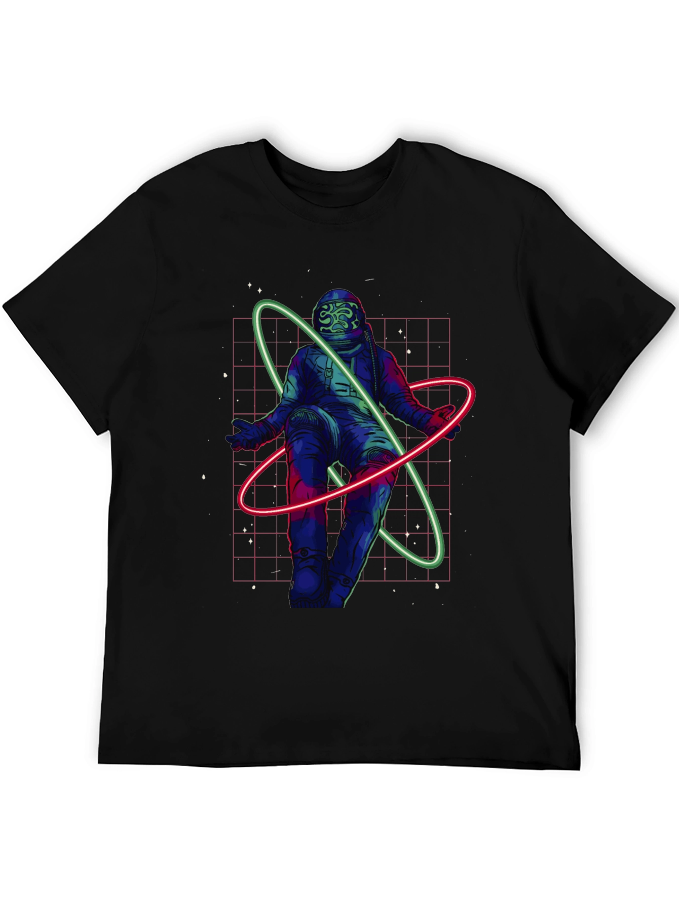 Black Astronaut Graphic T-Shirt - Space Design view 5