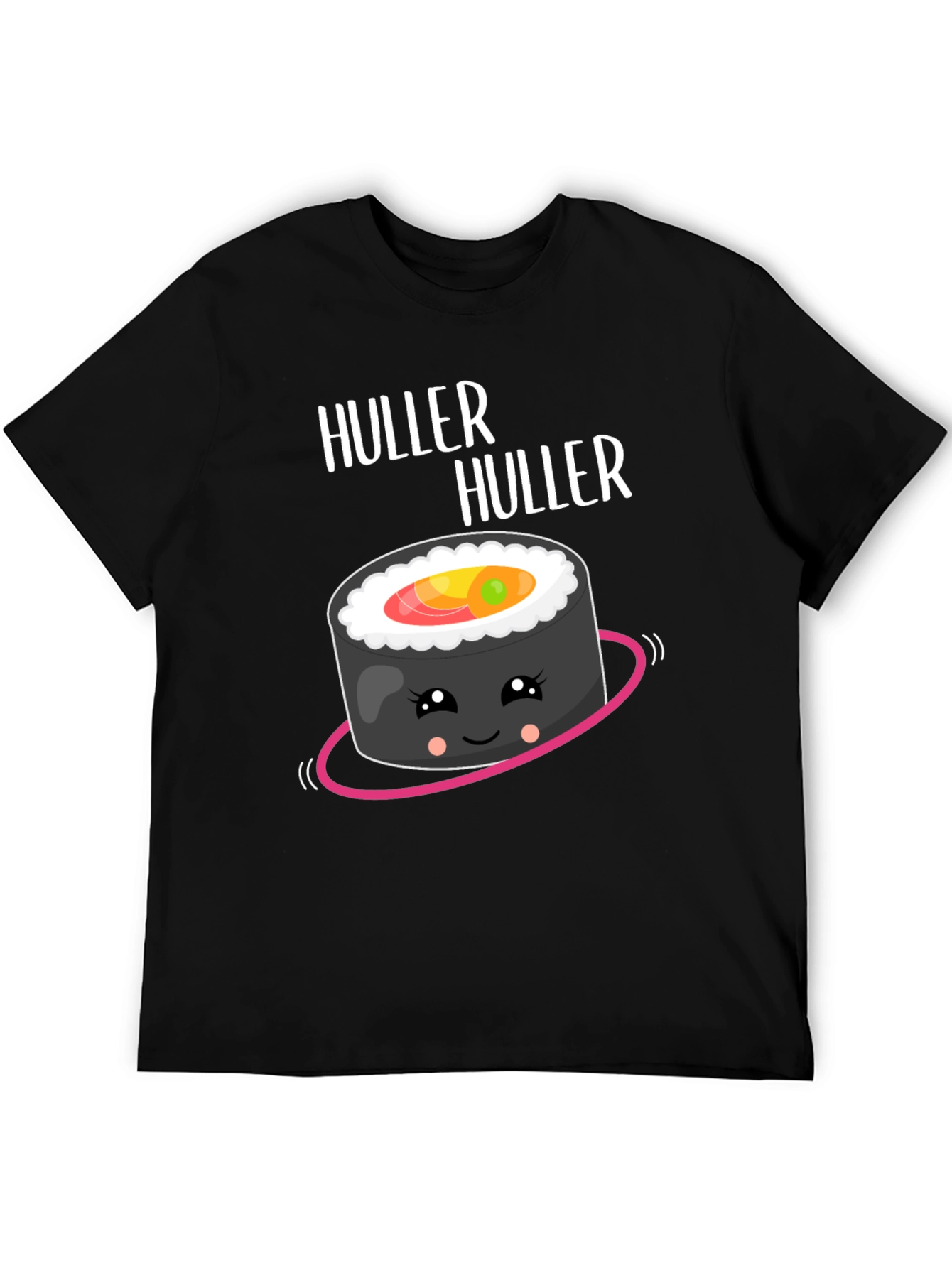 Black Huller Sushi Kawaii Style T-Shirt view 5