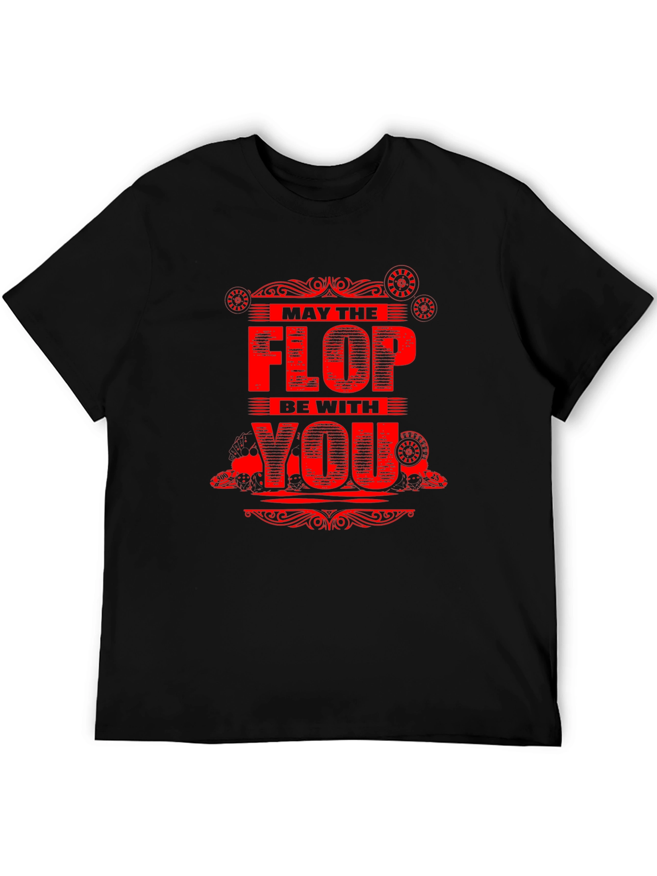 Black May The Flop Be With You - Novelty Graphic Tee view 5