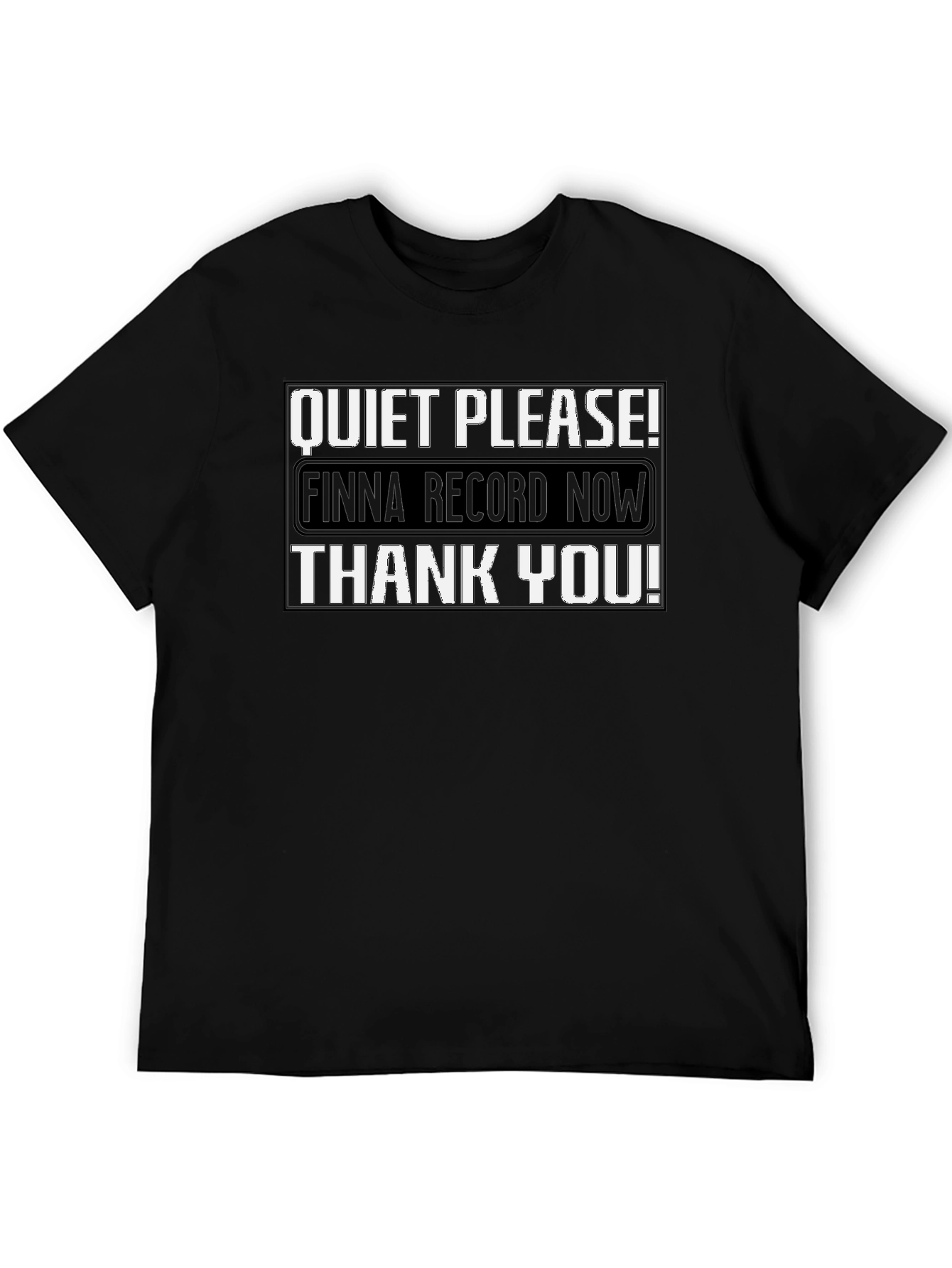 Black Quiet Please! Recording Now Funny Graphic Tee view 5