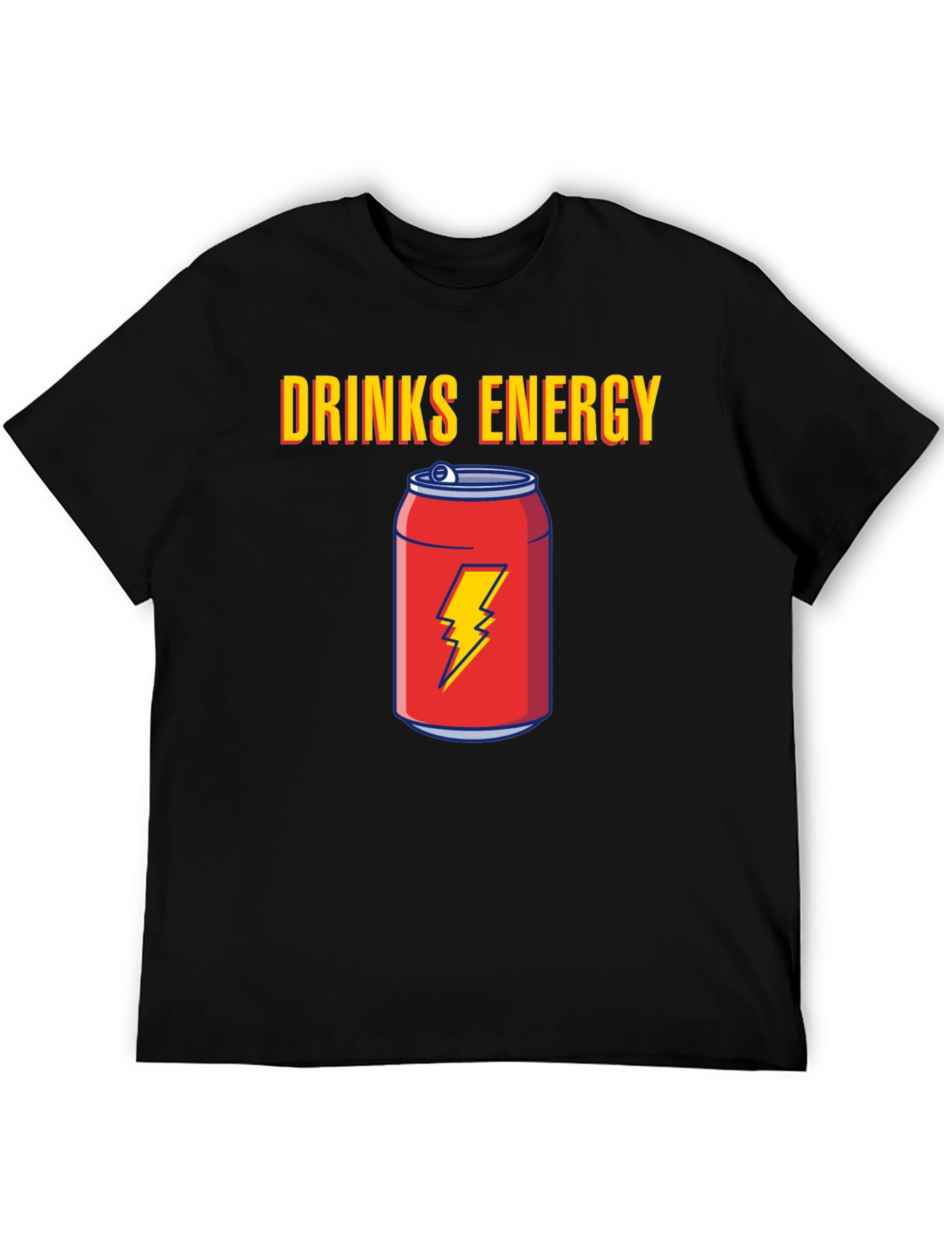 Black Energy Drinks Graphic Tee view 5