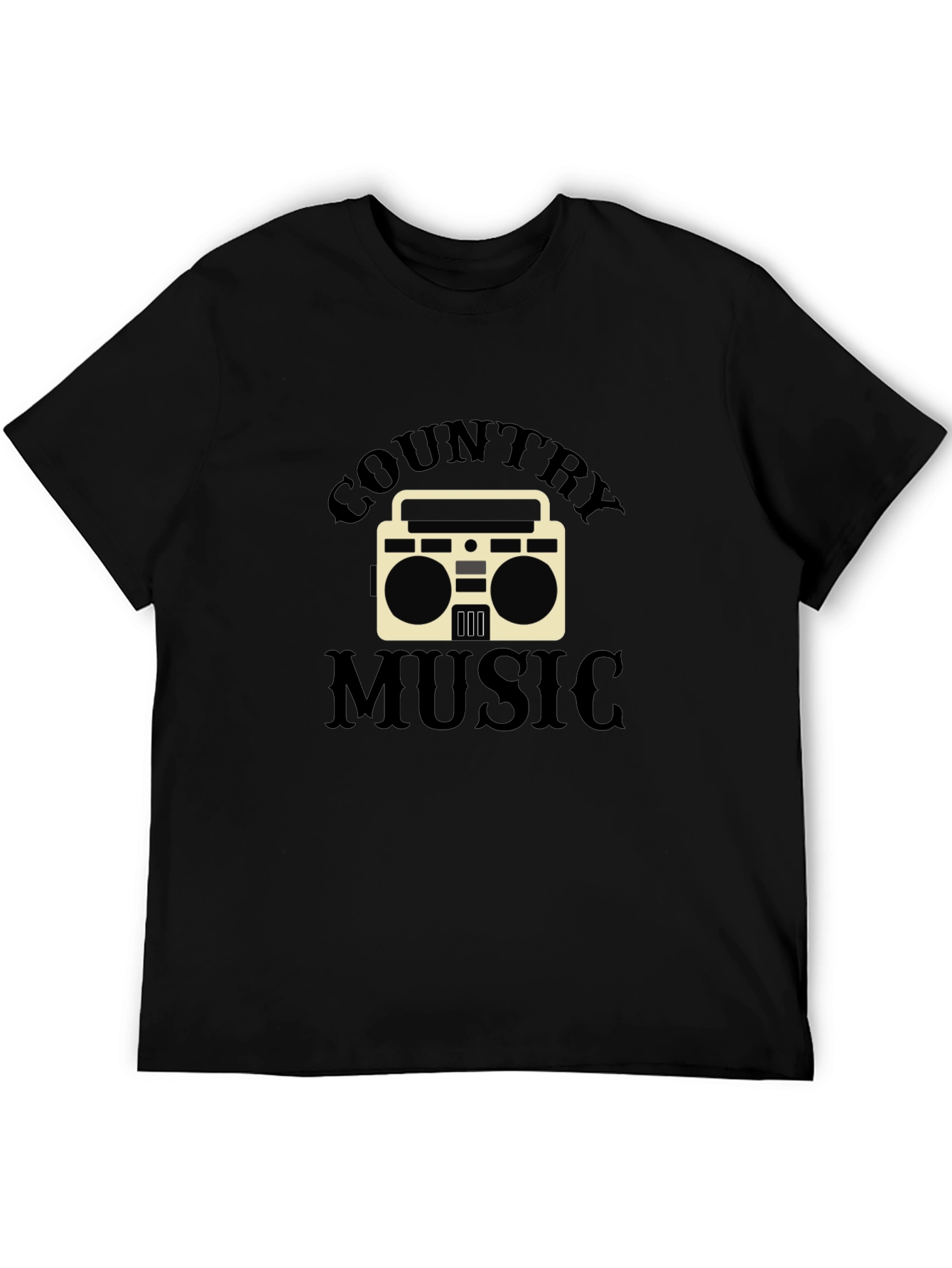 Black Country Music Graphic T-Shirt view 5