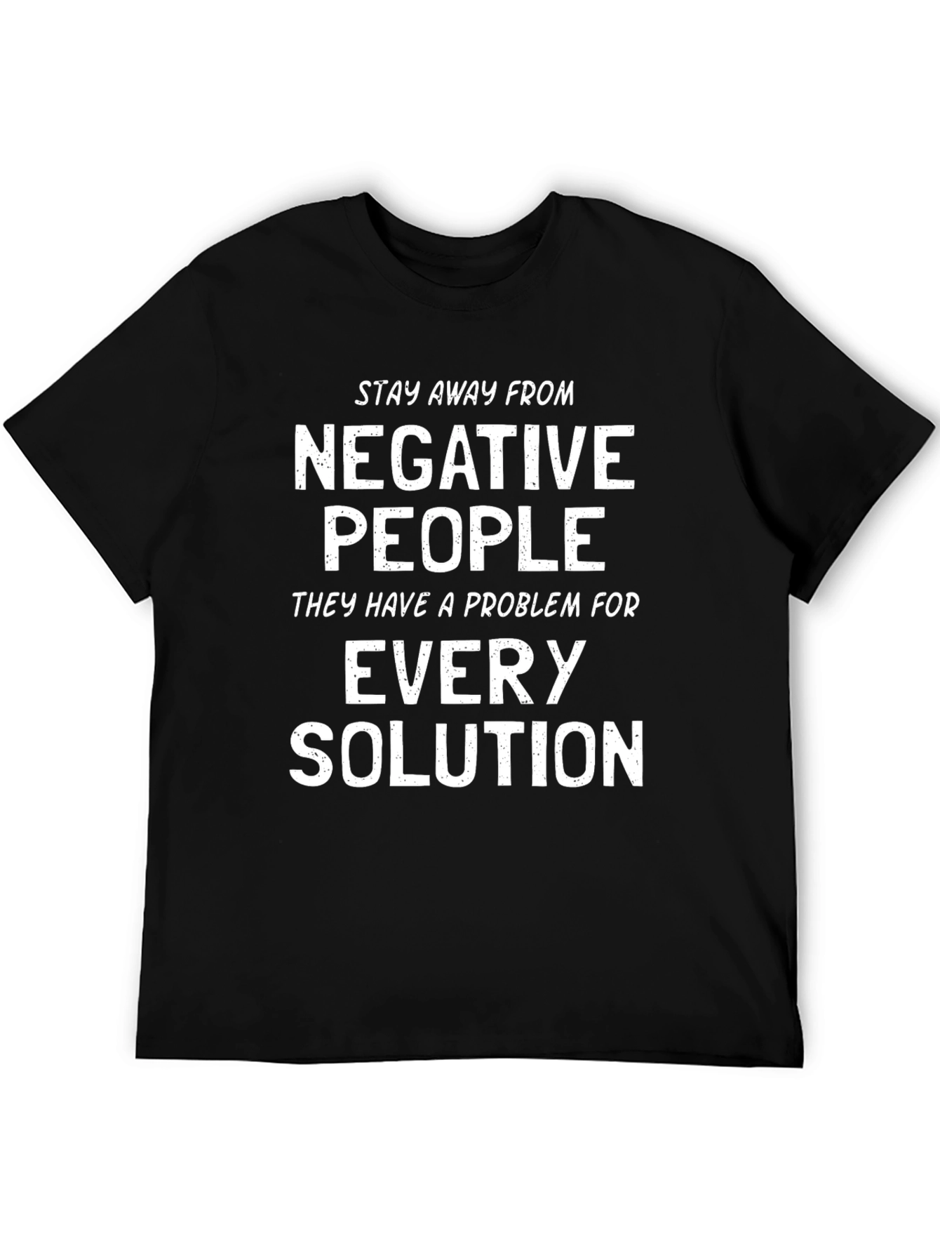 Black Negative People T-Shirt - Funny Slogan Tee view 5