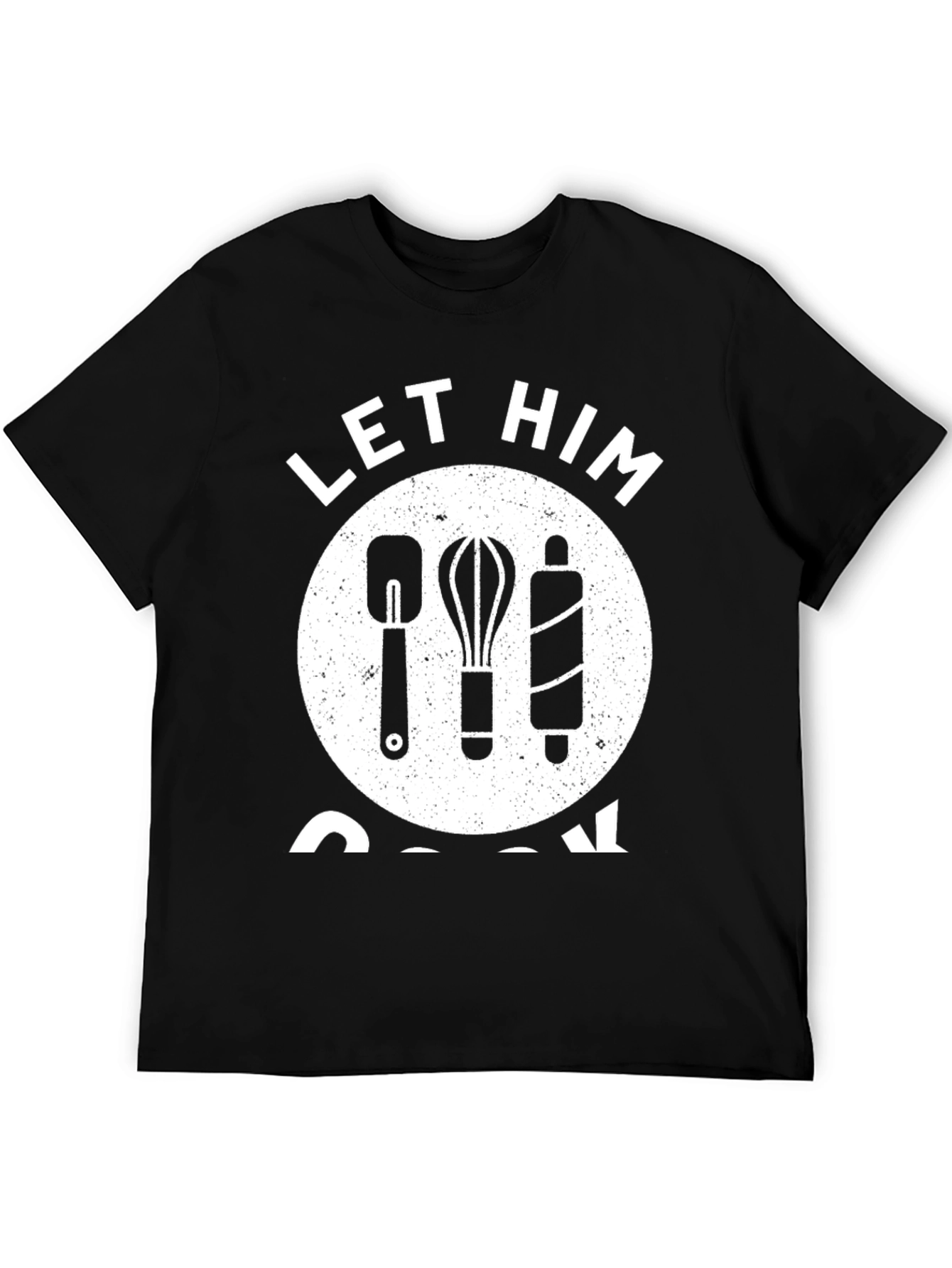 Black Let Him Cook T-Shirt - Chef Edition view 5