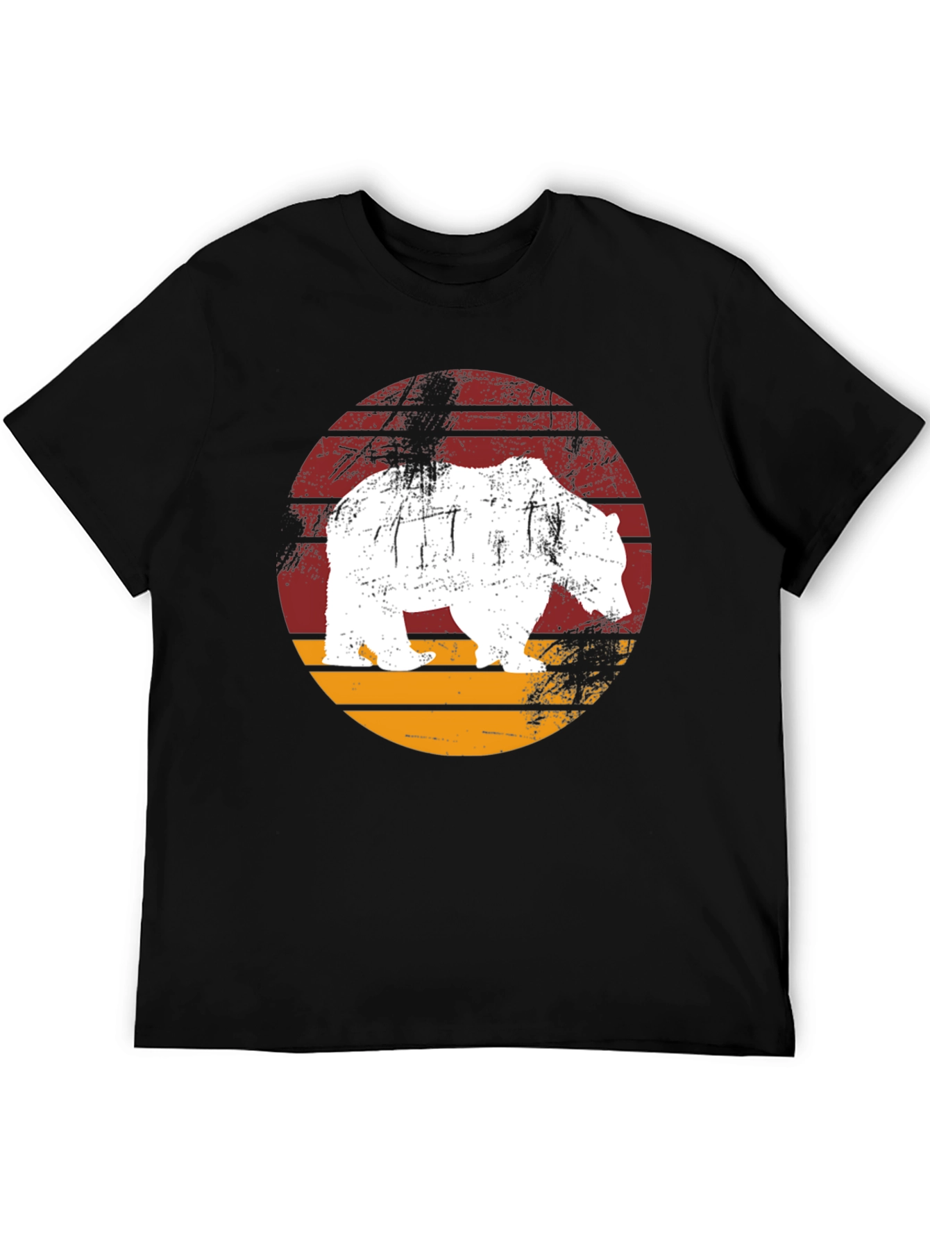 Black Bear Graphic Print Crew Neck T-Shirt view 5
