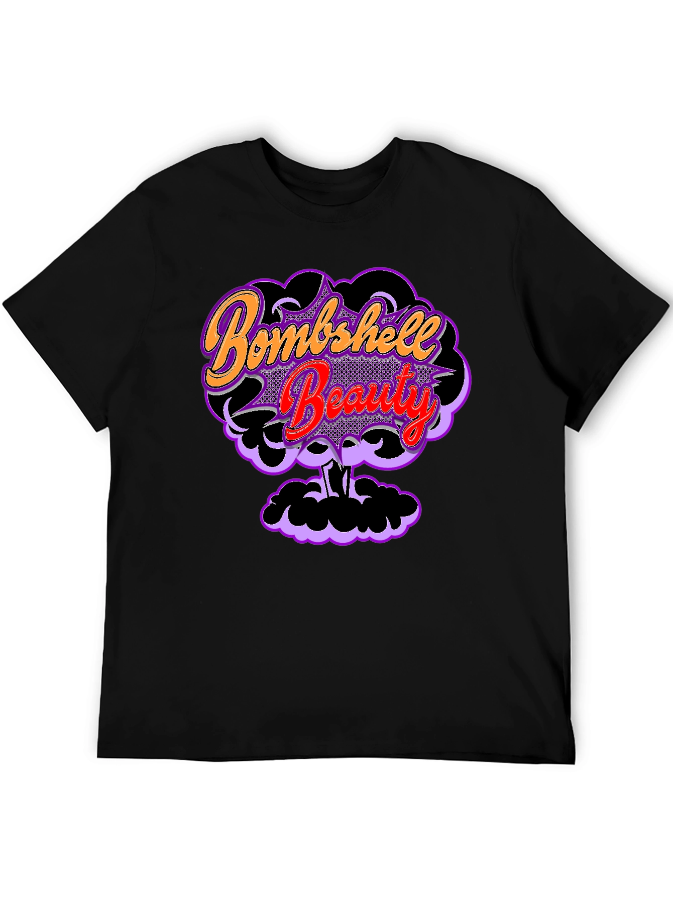 Black Bombshell Beauty Graphic T-Shirt view 5