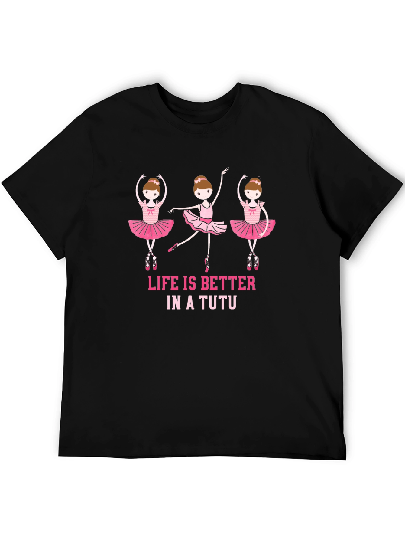 Black Ballerina T-Shirt - Life Is Better In A Tutu view 5