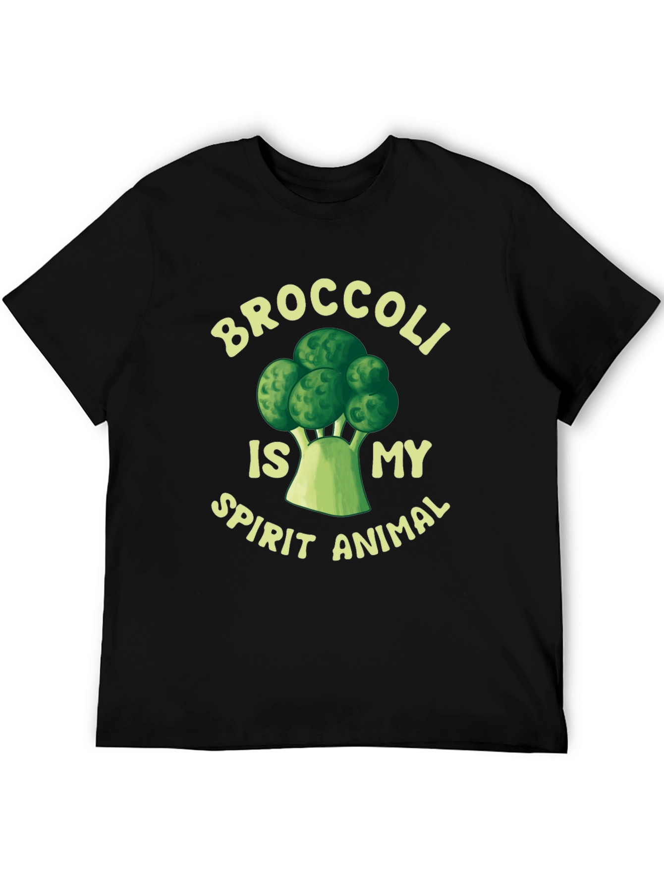 Black Broccoli is My Spirit Animal - Funny T-Shirt view 5