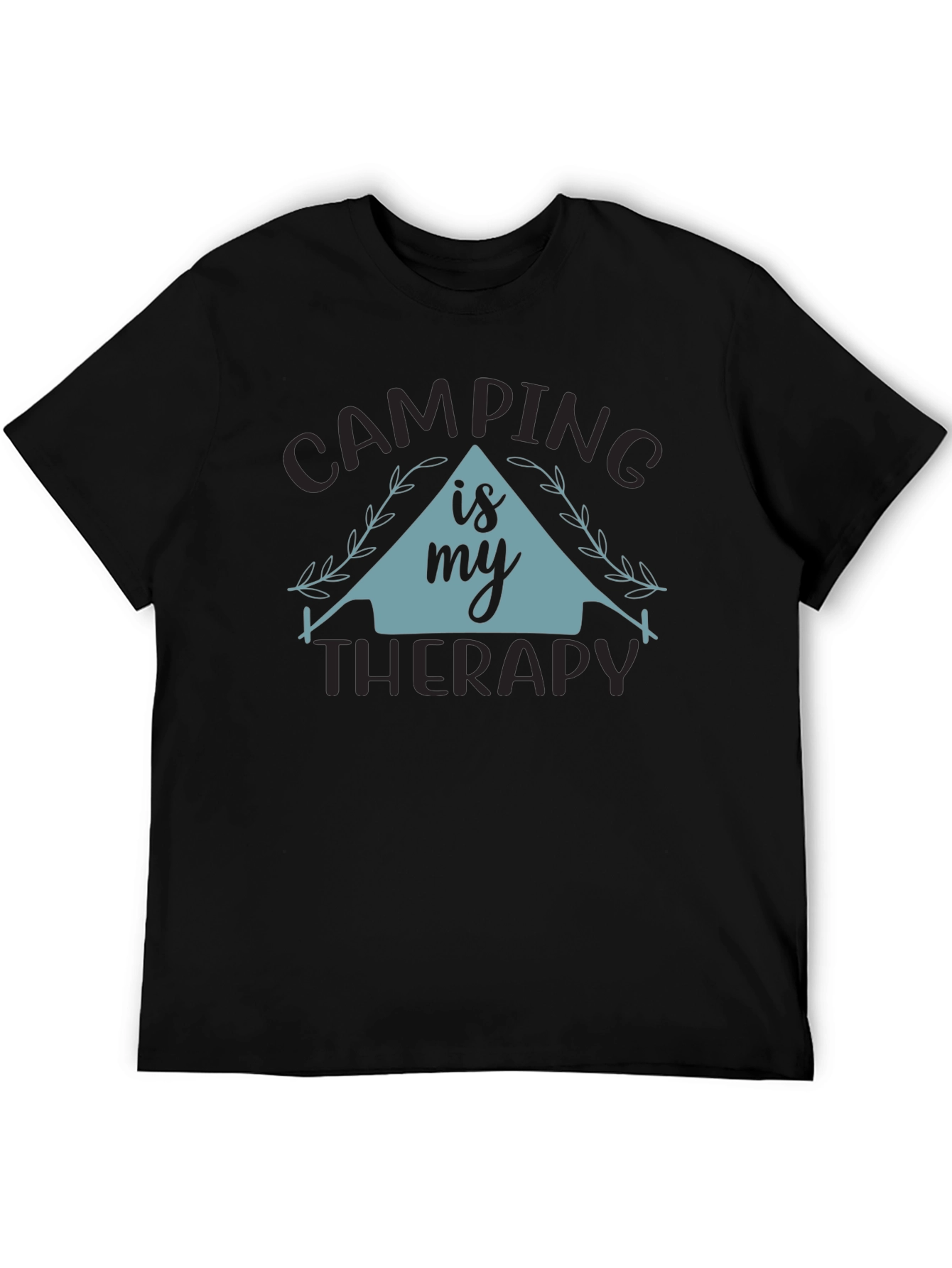 Black Camping is My Therapy Graphic Tee view 5