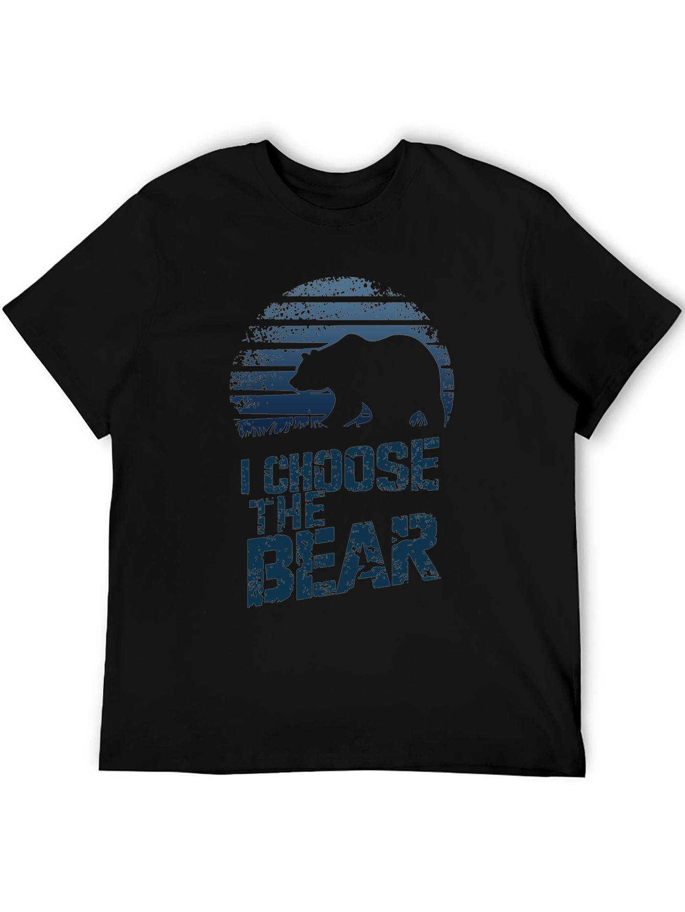 Black I Choose The Bear Graphic T-Shirt view 5