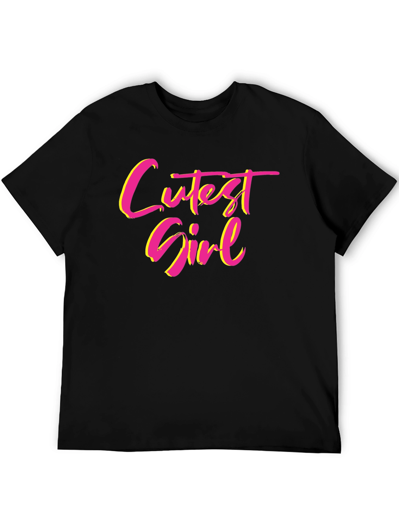 Black Cutest Girl Graphic T-Shirt - Fun & Stylish Tee view 5