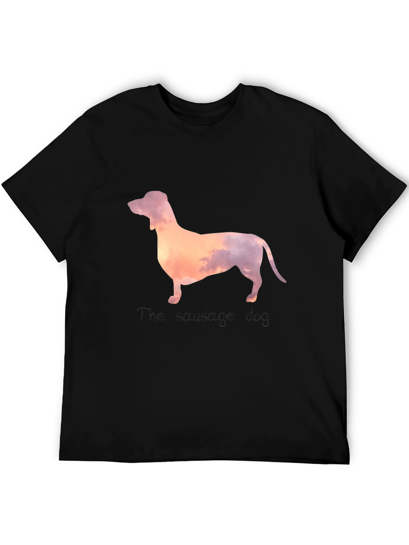 Black Sausage Dog Graphic Tee - Stylish & Unique Design view 5