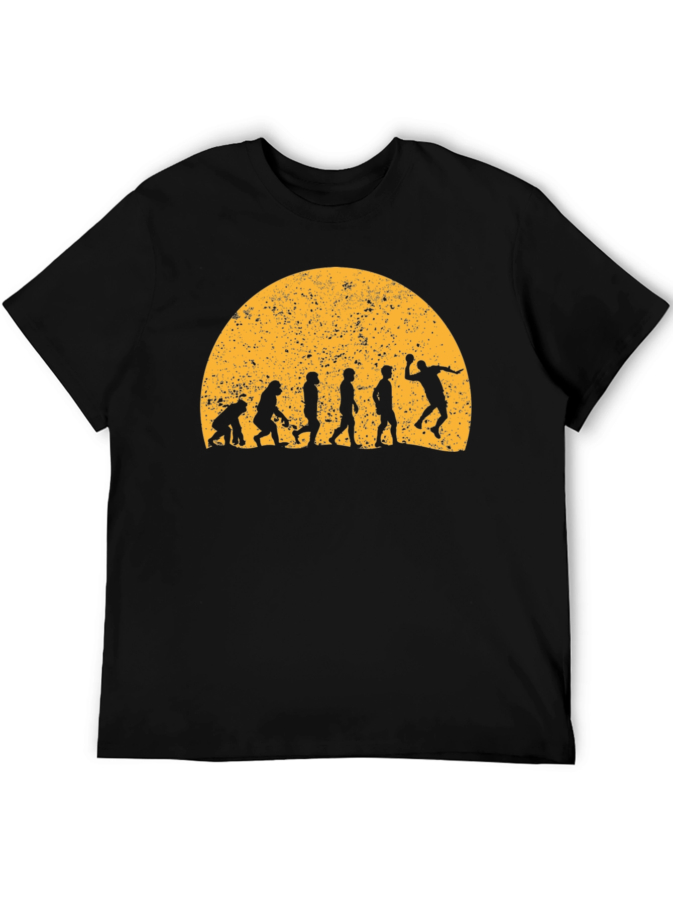 Black Evolution Handball T-Shirt - Black view 5