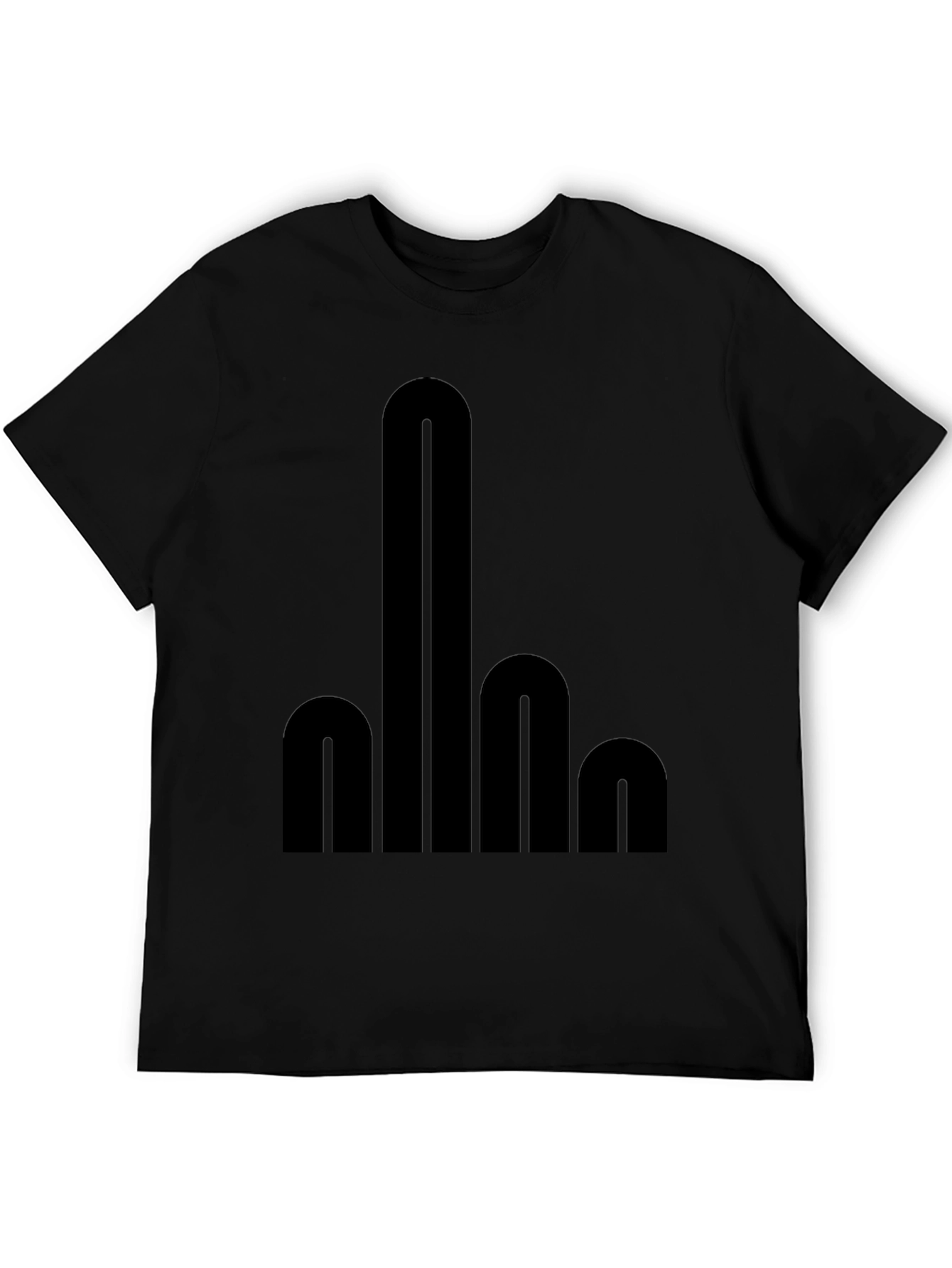 Black Bold Statement T-Shirt view 5