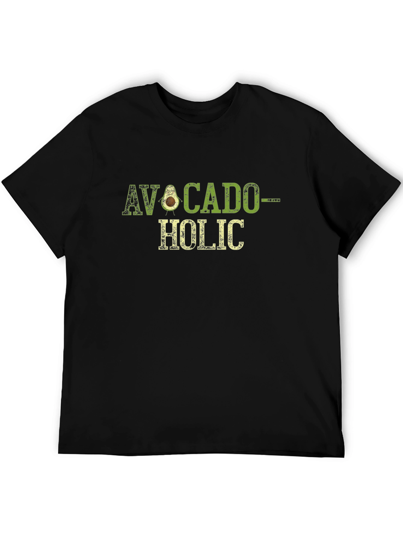 Black Avocado-Holic Graphic T-Shirt view 5