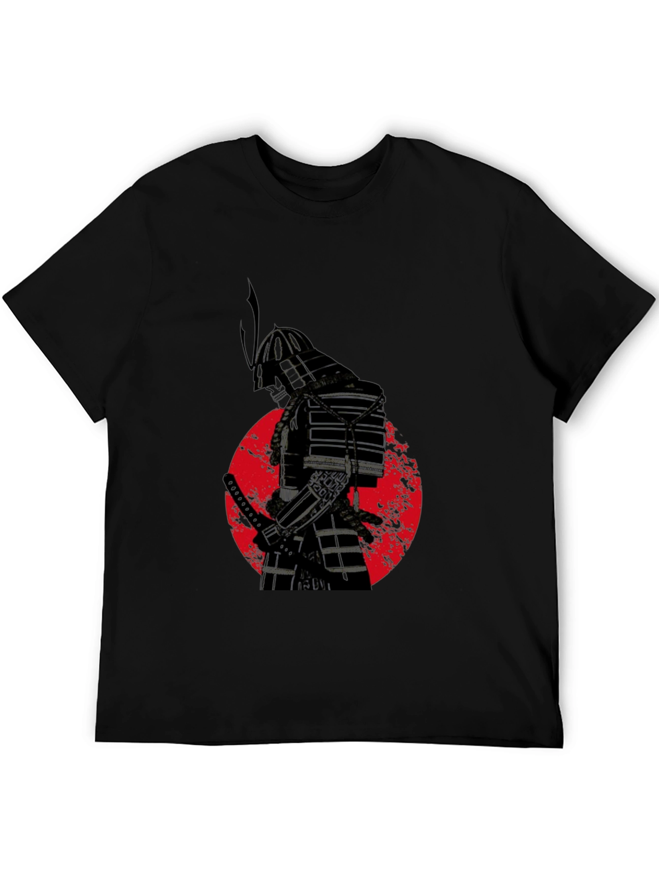Black Samurai Warrior Graphic Tee view 5