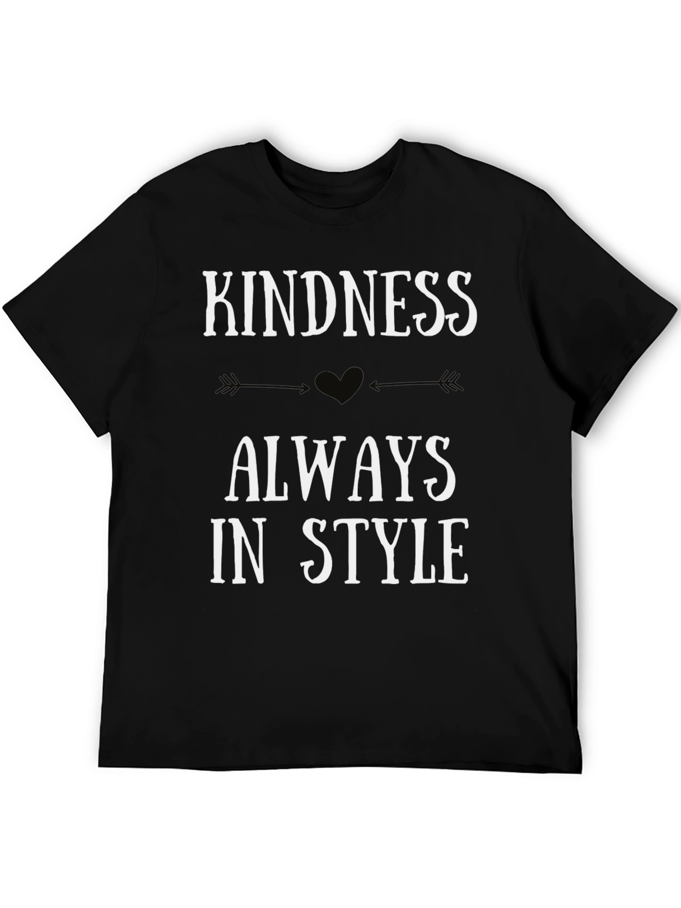 Black Kindness Always In Style Graphic Tee view 5