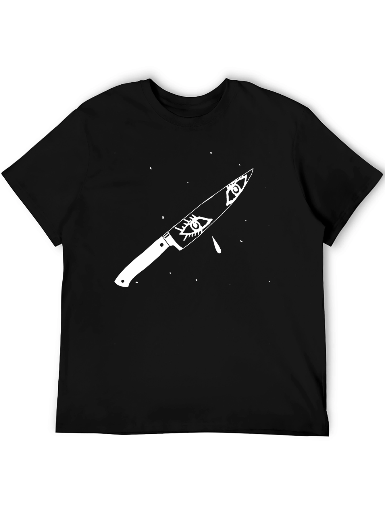 Black Eye Knife Graphic Tee - Edgy Streetwear view 5