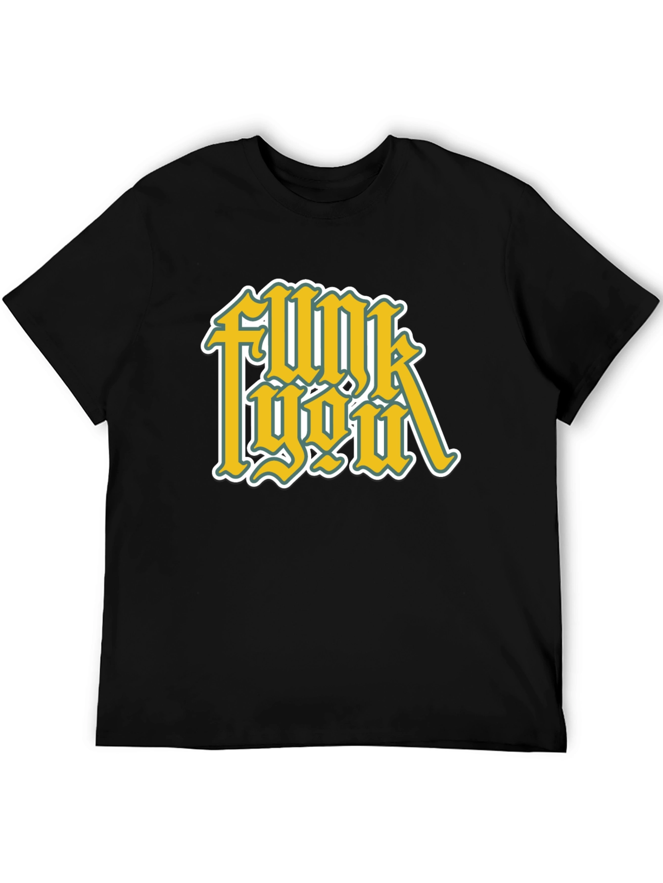 Black Funk You Graphic T-Shirt - Black Cotton Tee view 5