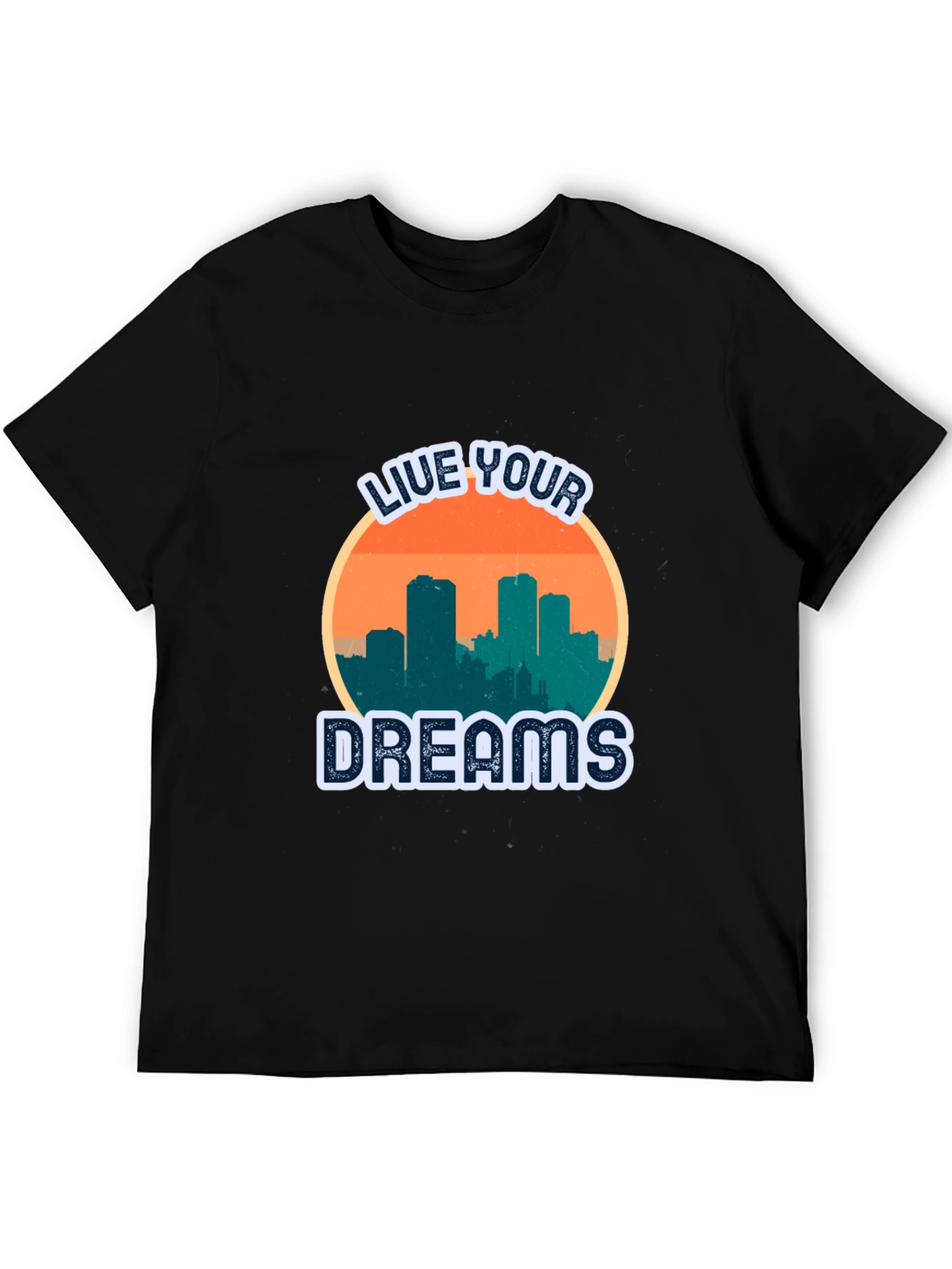 Black Live Your Dreams Graphic T-Shirt view 5