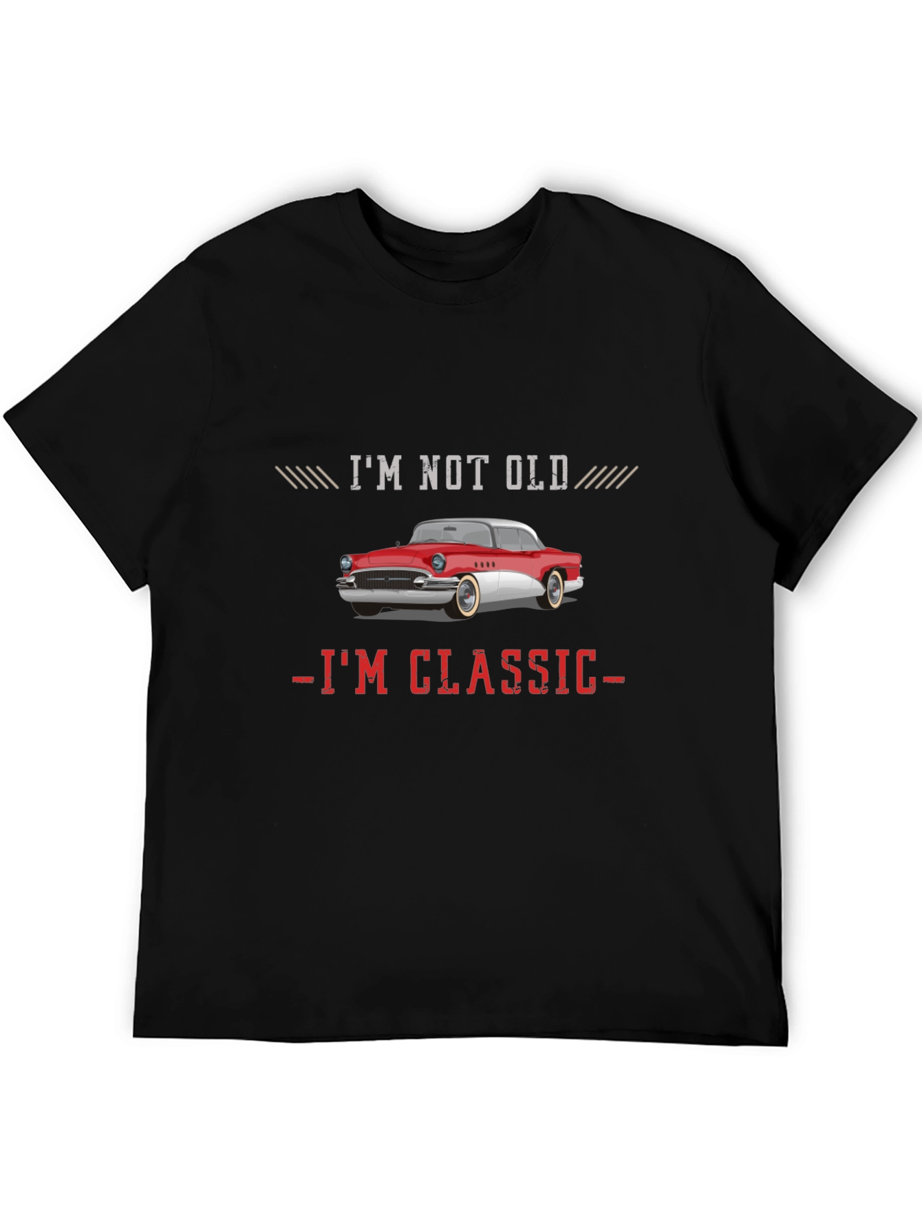 Black I'm Not Old I'm Classic Car T-Shirt view 5