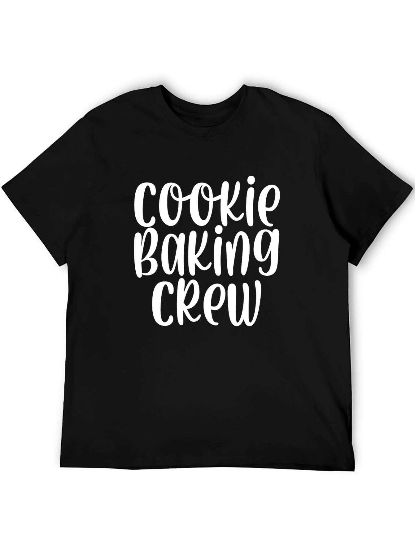 Black Cookie Baking Crew Graphic Tee - Black Cotton T-Shirt view 5
