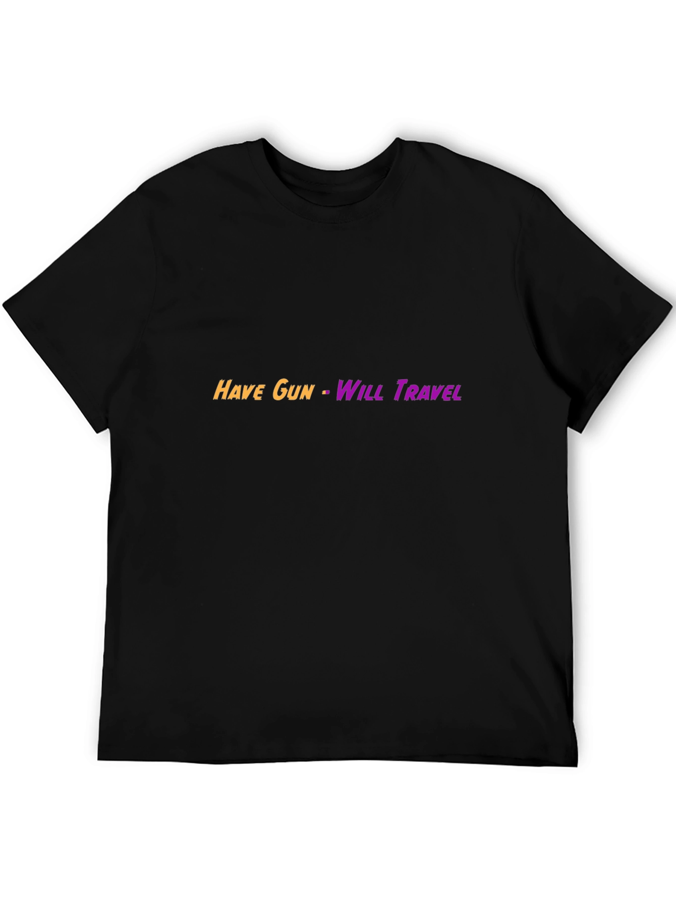 Black Have Gun - Will Travel Graphic Tee - Black Cotton Blend view 5
