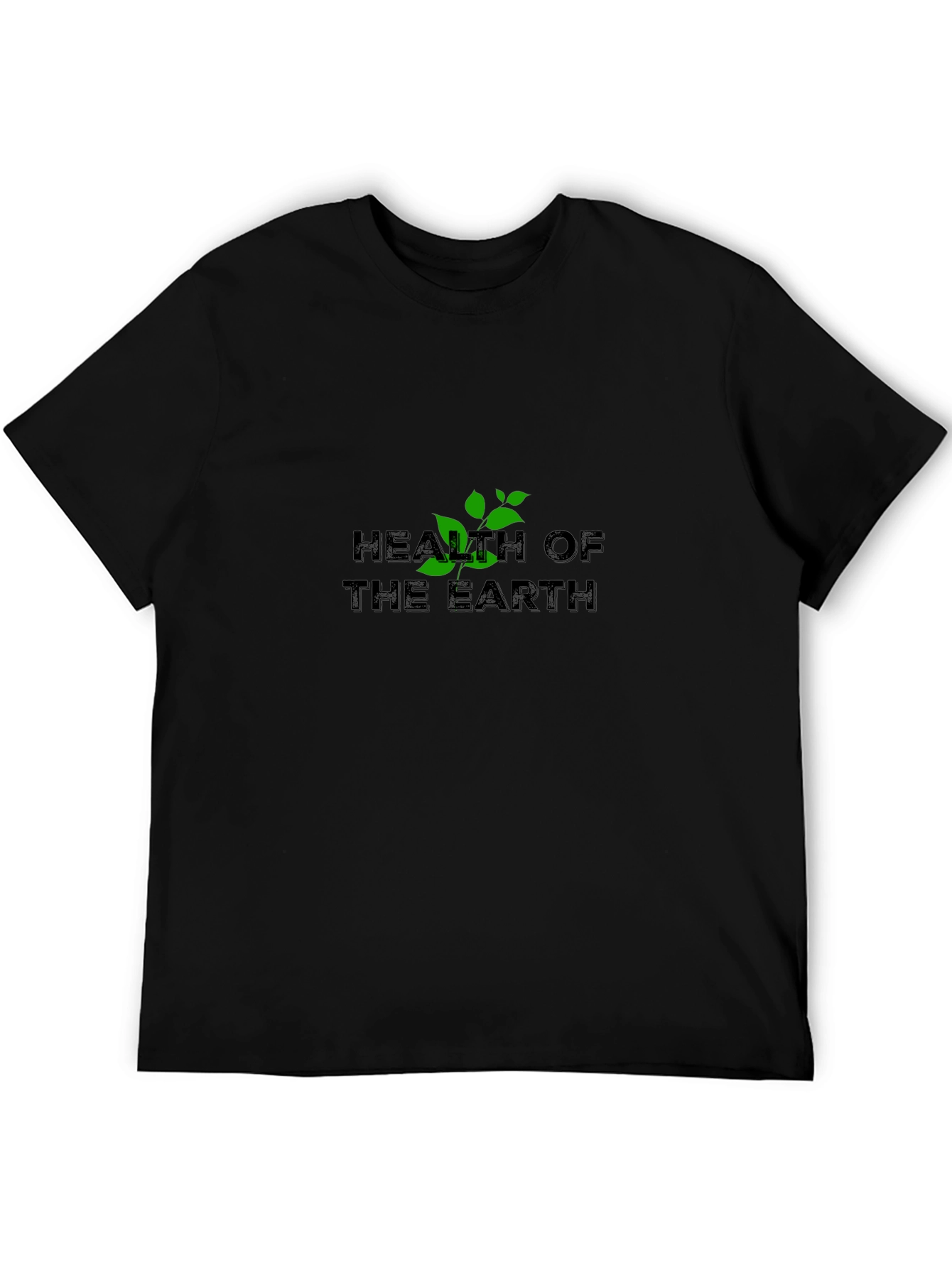 Black Health of the Earth Graphic Tee - Black view 5