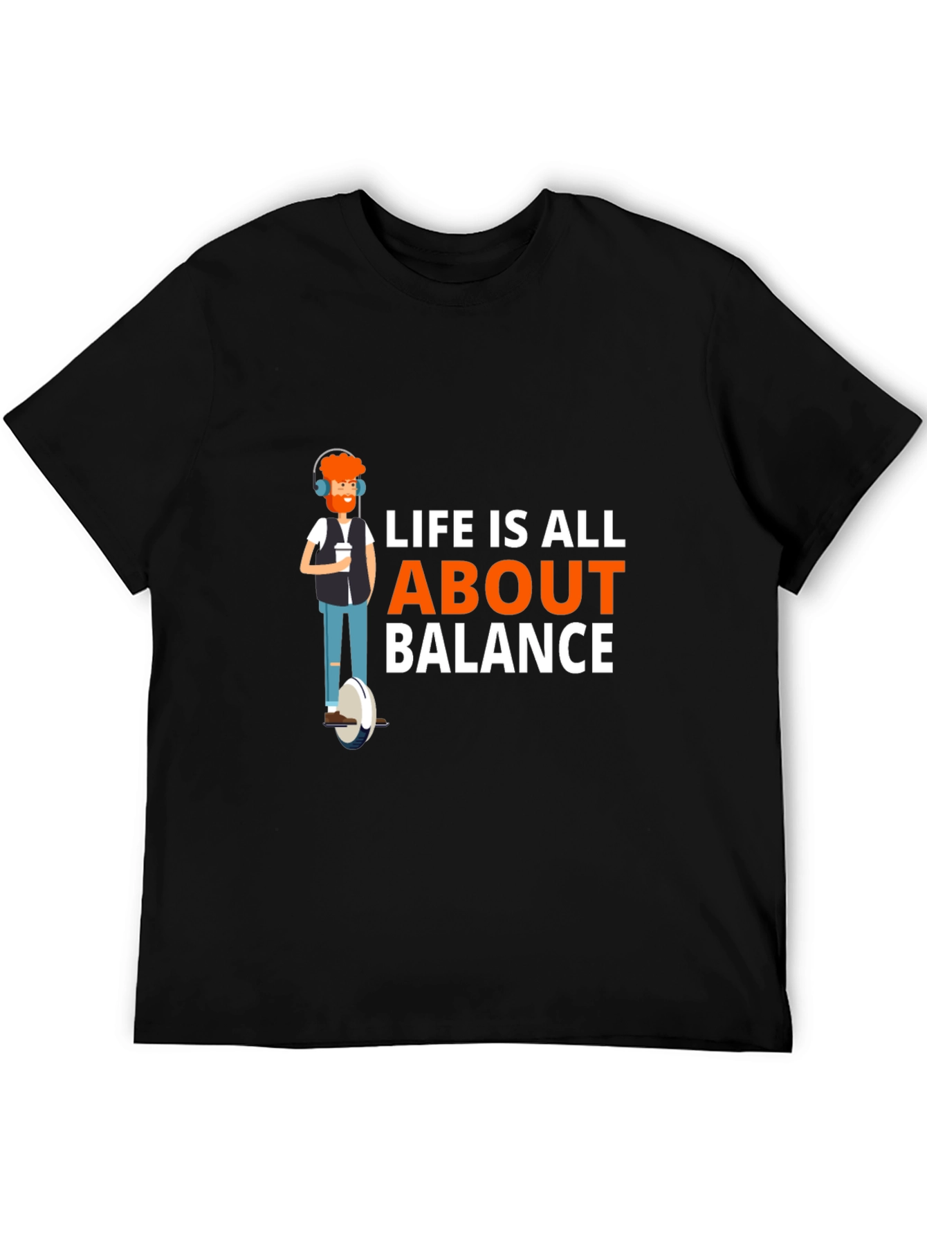 Black Life is All About Balance Graphic T-Shirt view 5