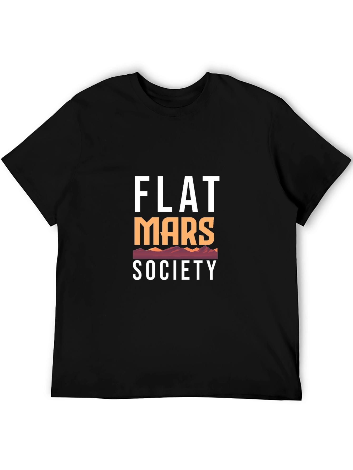 Flat Mars Society Graphic Tee - Black Cotton - 5