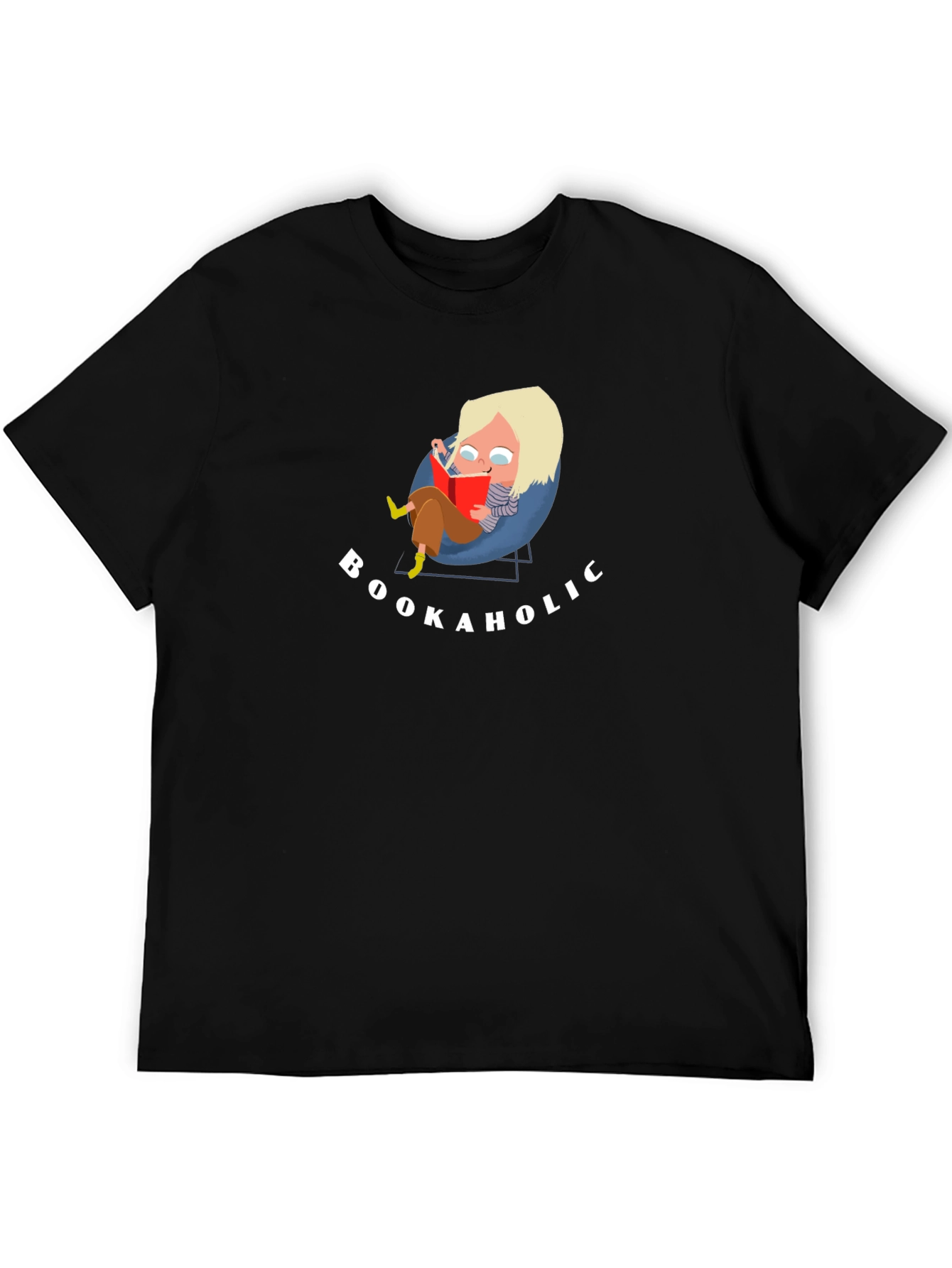 Black Bookaholic Graphic Tee view 5