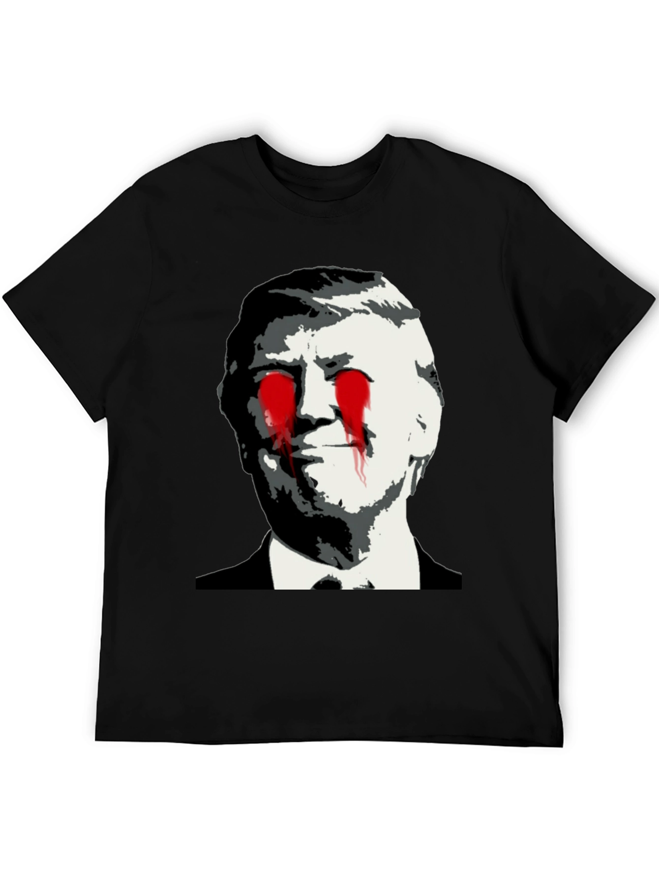 Black Political Statement T-Shirt - Graphic Design view 5