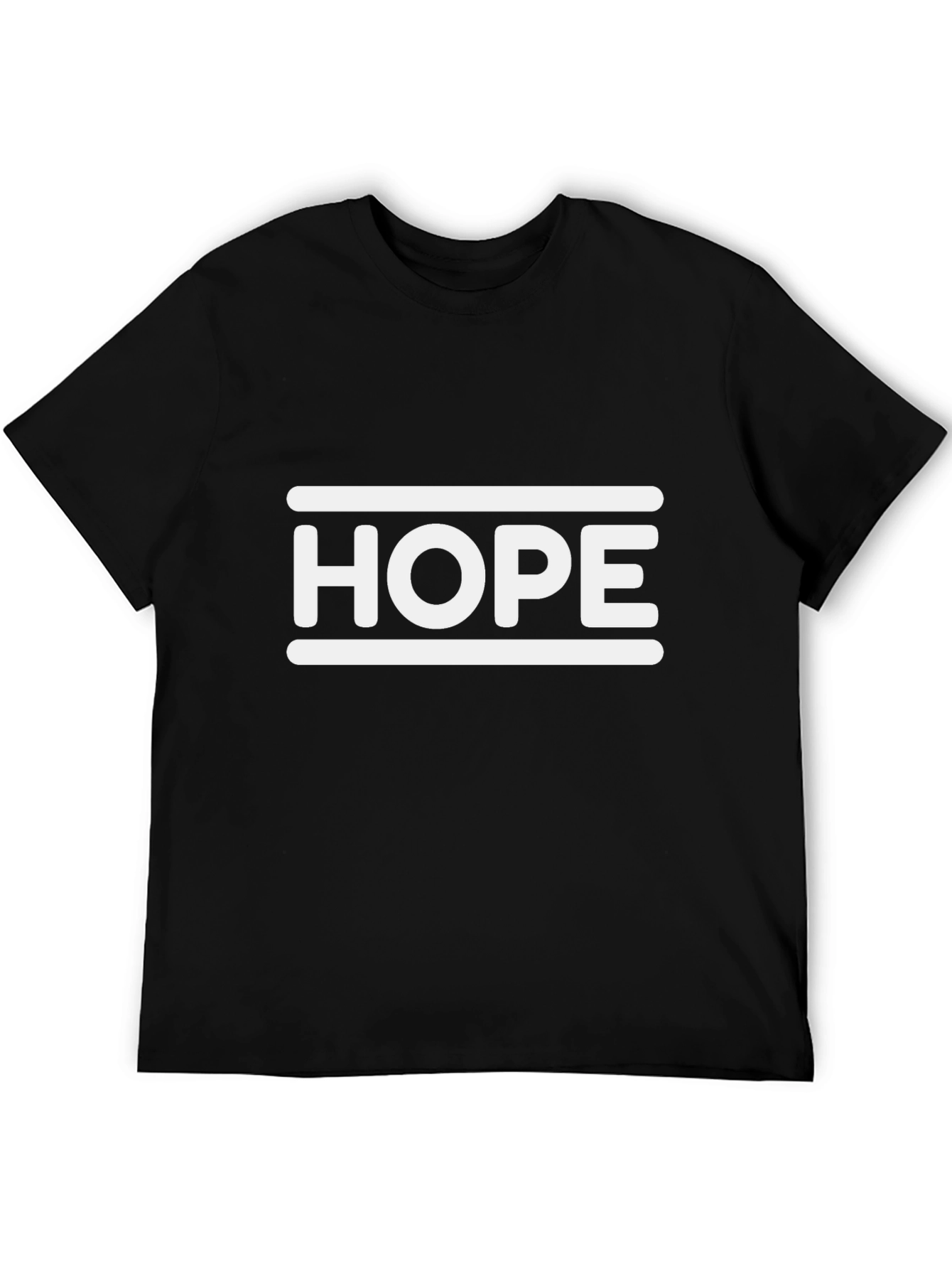 Black Hope Graphic Tee - Unisex Black T-Shirt view 5