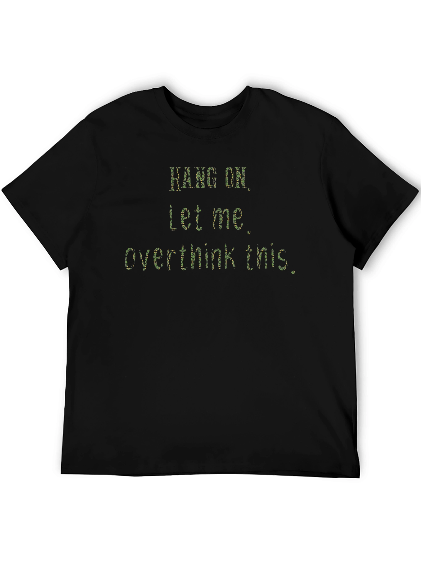 Black Overthink This T-Shirt, Black view 5