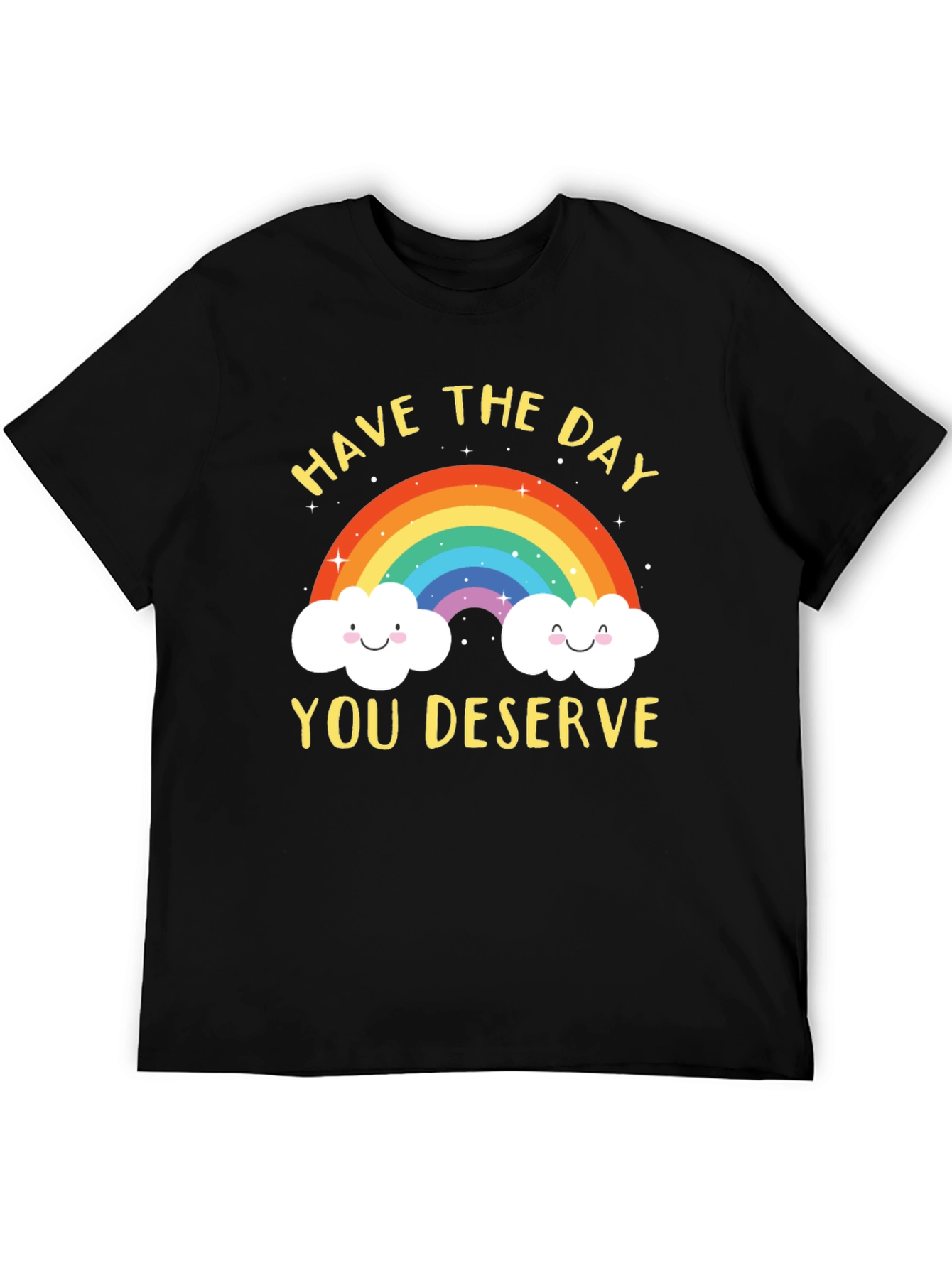 Black Rainbow Graphic T-Shirt - Have the Day You Deserve view 5