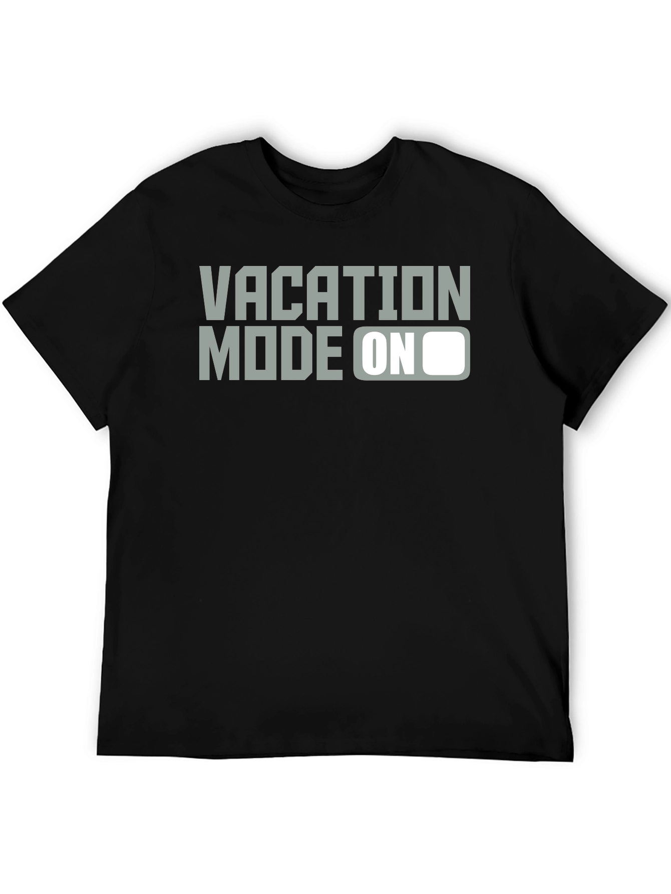 Black Vacation Mode On Graphic T-Shirt - Relax & Unwind! view 5