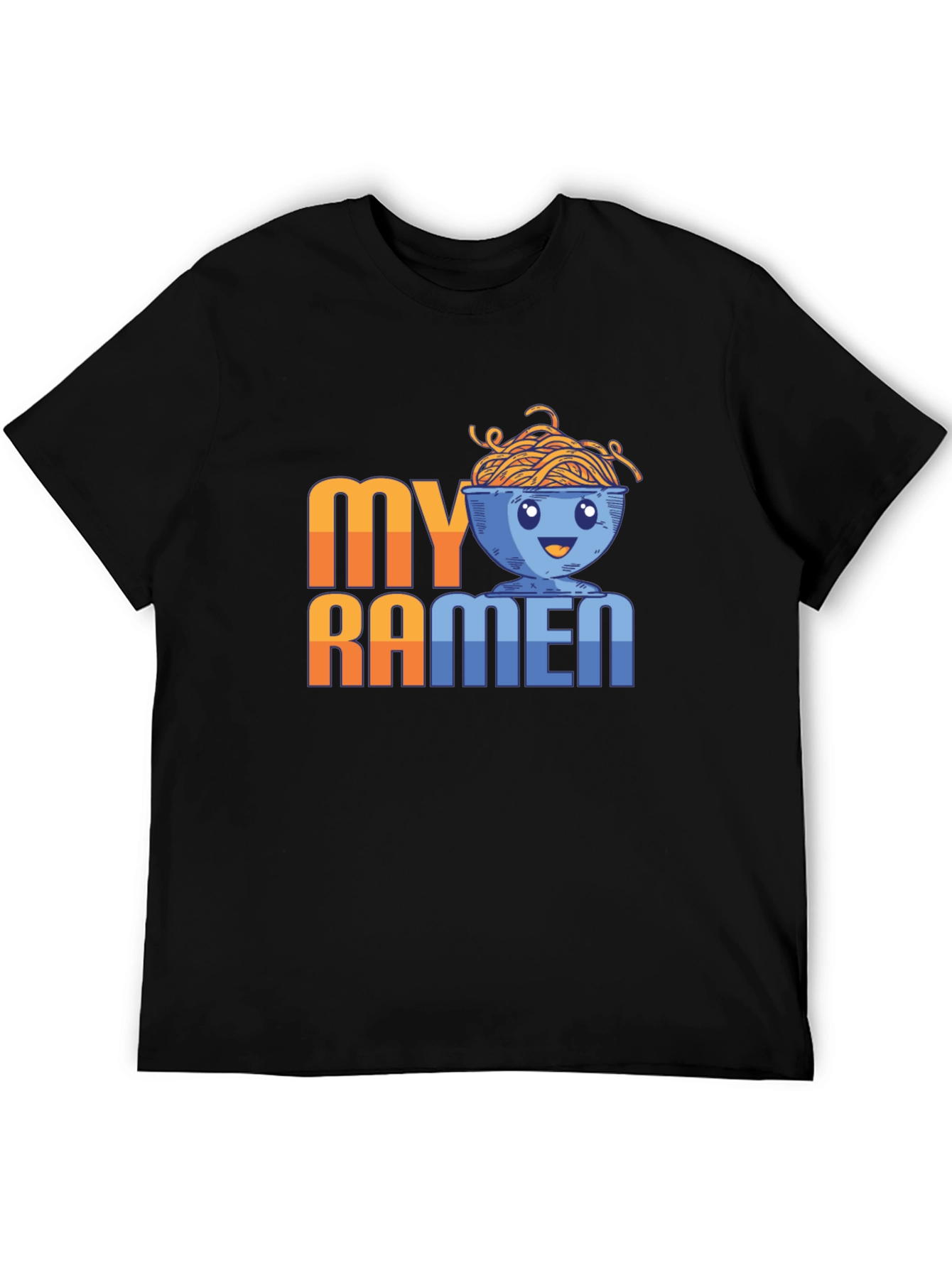 Black My Ramen Funny T-Shirt Graphic Tee view 5