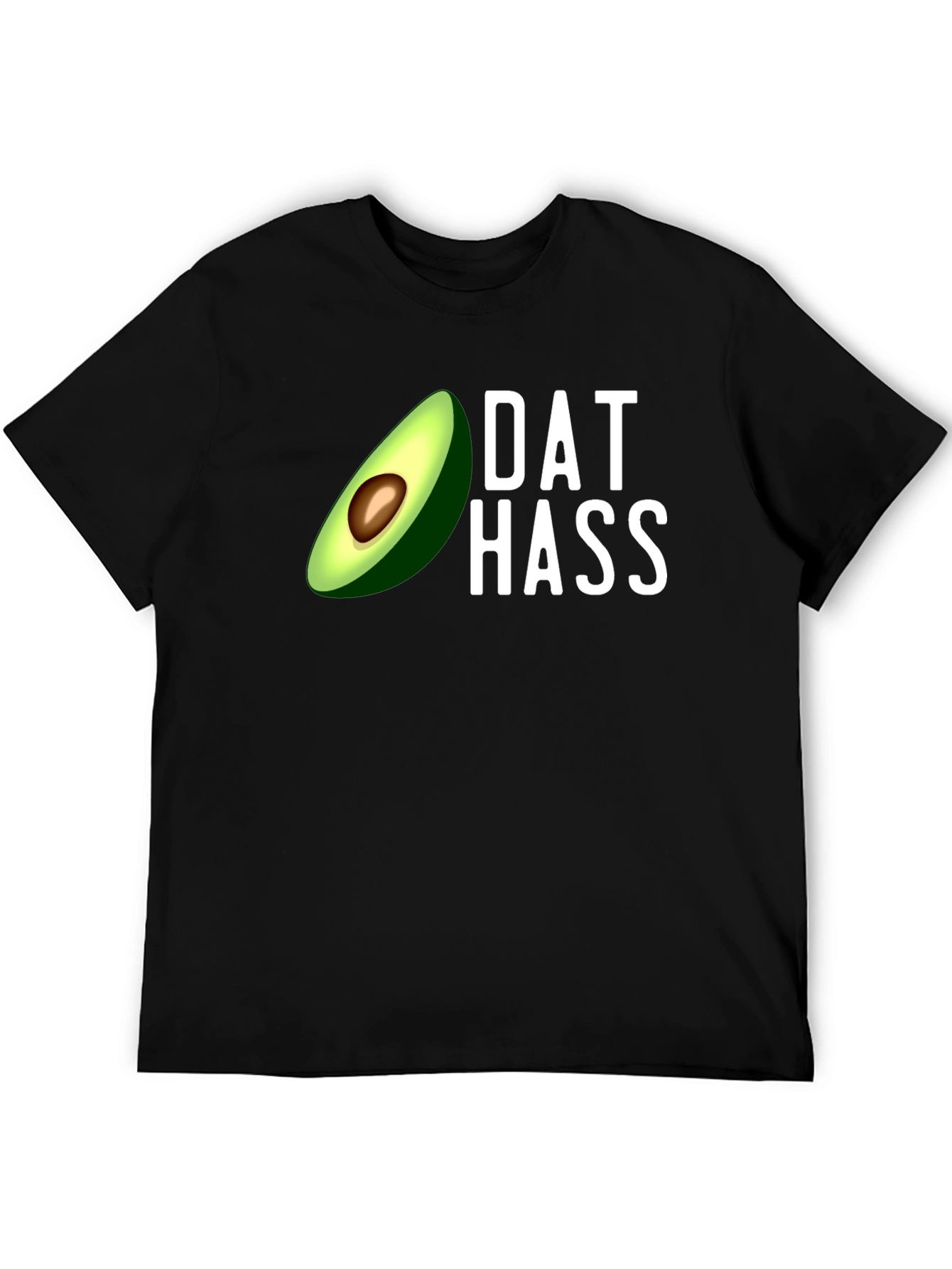 Black Dat Hass Avocado Graphic T-Shirt - Funny Trendy Tee view 5